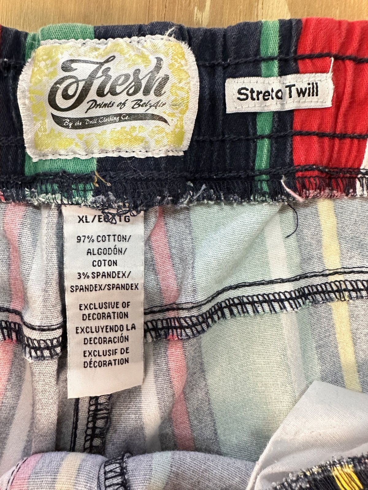 Designer × Vintage Fresh Prints of Bel-Air Stretch Twill Shorts Men's Size US 34 / EU 50 - 3 Thumbnail