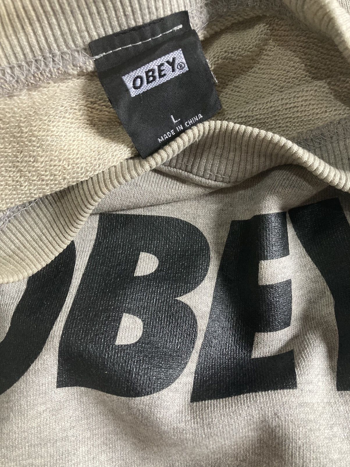 Obey × Vintage Vintage Obey Sweatshirt Crewneck Size US L / EU 52-54 / 3 - 3 Thumbnail