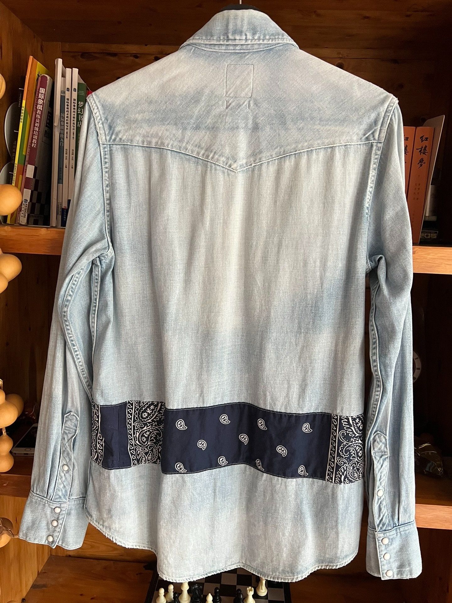 Visvim visvim 2017 Washed Distressed Paisley Denim Shirt Size US M / EU 48-50 / 2 - 5 Thumbnail