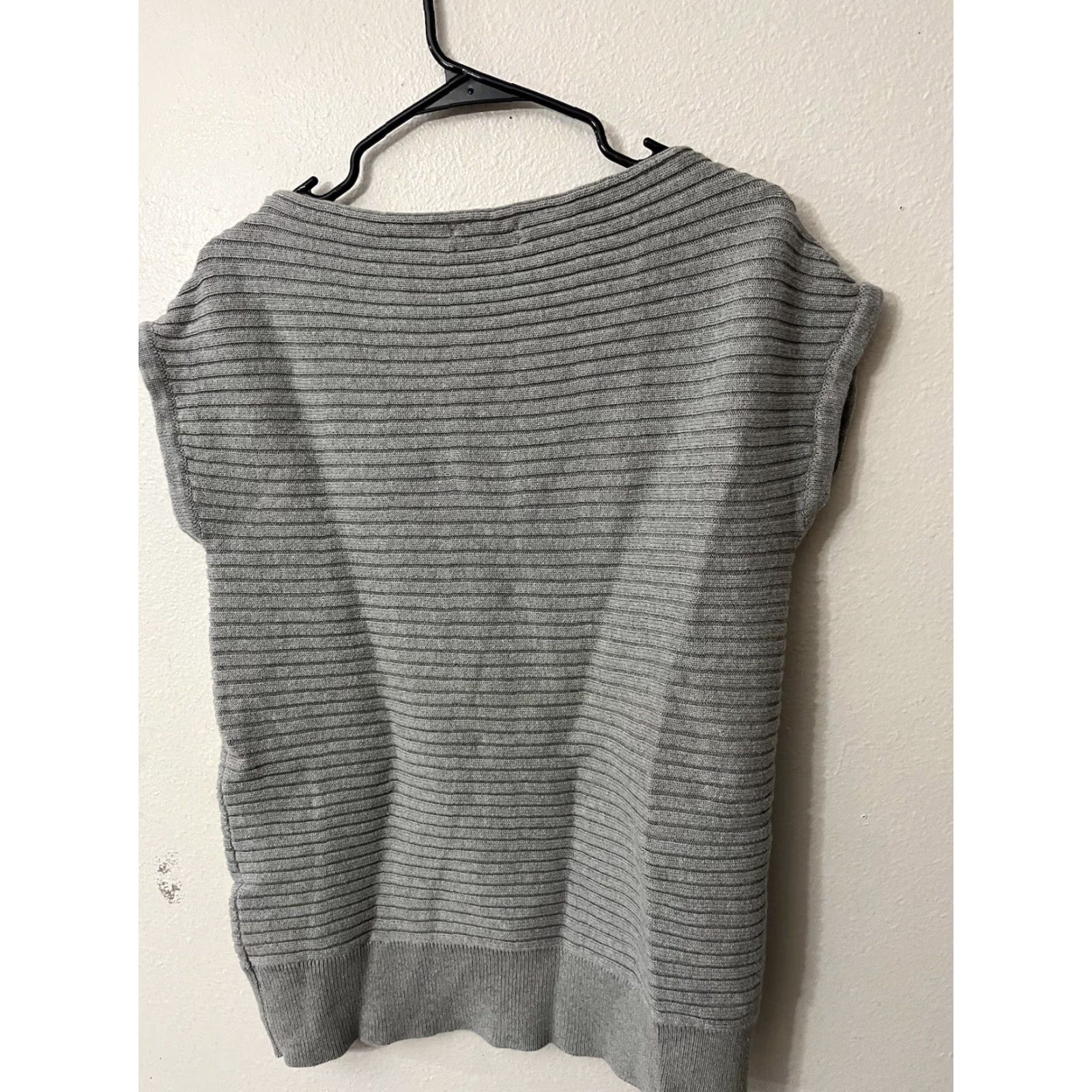 Calvin Klein Calvin Klein Shirt Women L Gray Tank Sleeveless Ribbed Logo Size L / US 10 / IT 46 - 3 Thumbnail