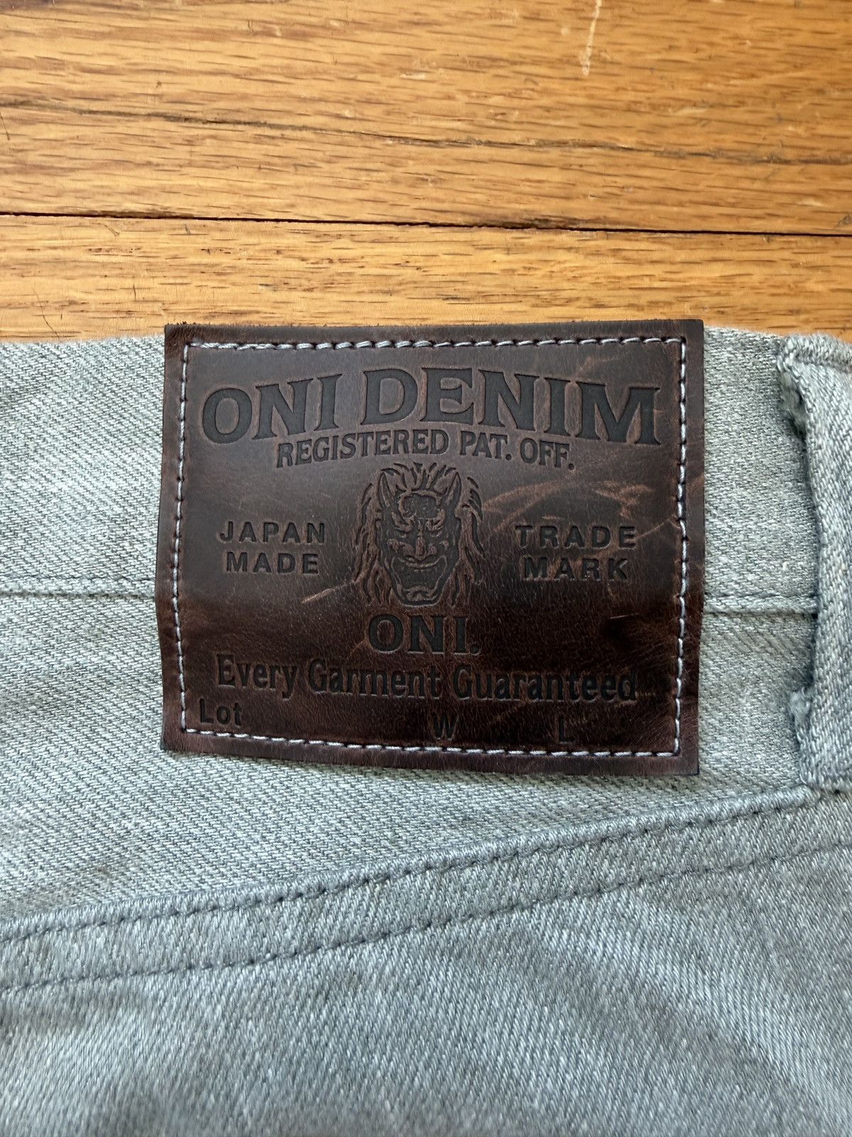Oni ONI 622-Moku "Heather Grey" 11oz Selvedge Relaxed Tapered Size US 30 / EU 46 - 3 Thumbnail
