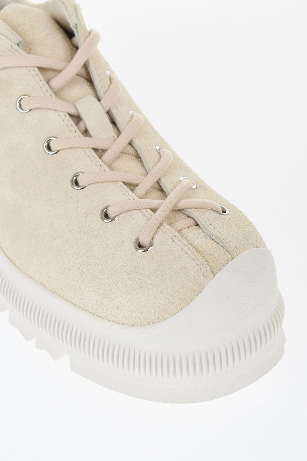 Jil Sander og1mm0625 Suede Lace-up Sneakers in Light Beige Size US 10 / EU 43 - 5 Thumbnail