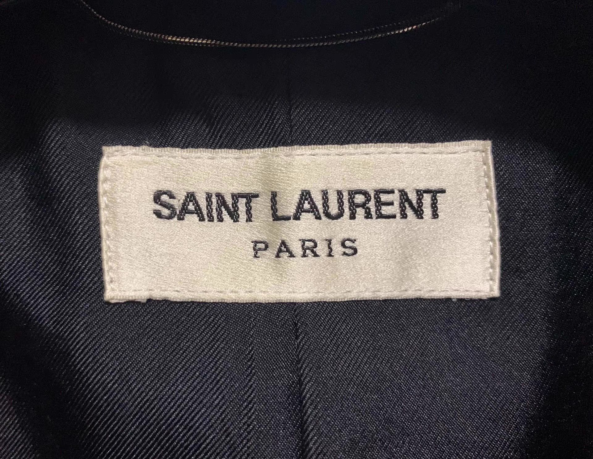 Dior Saint Laurent SLP 15FW Runway Black Q12 Size 48R - 7 Thumbnail