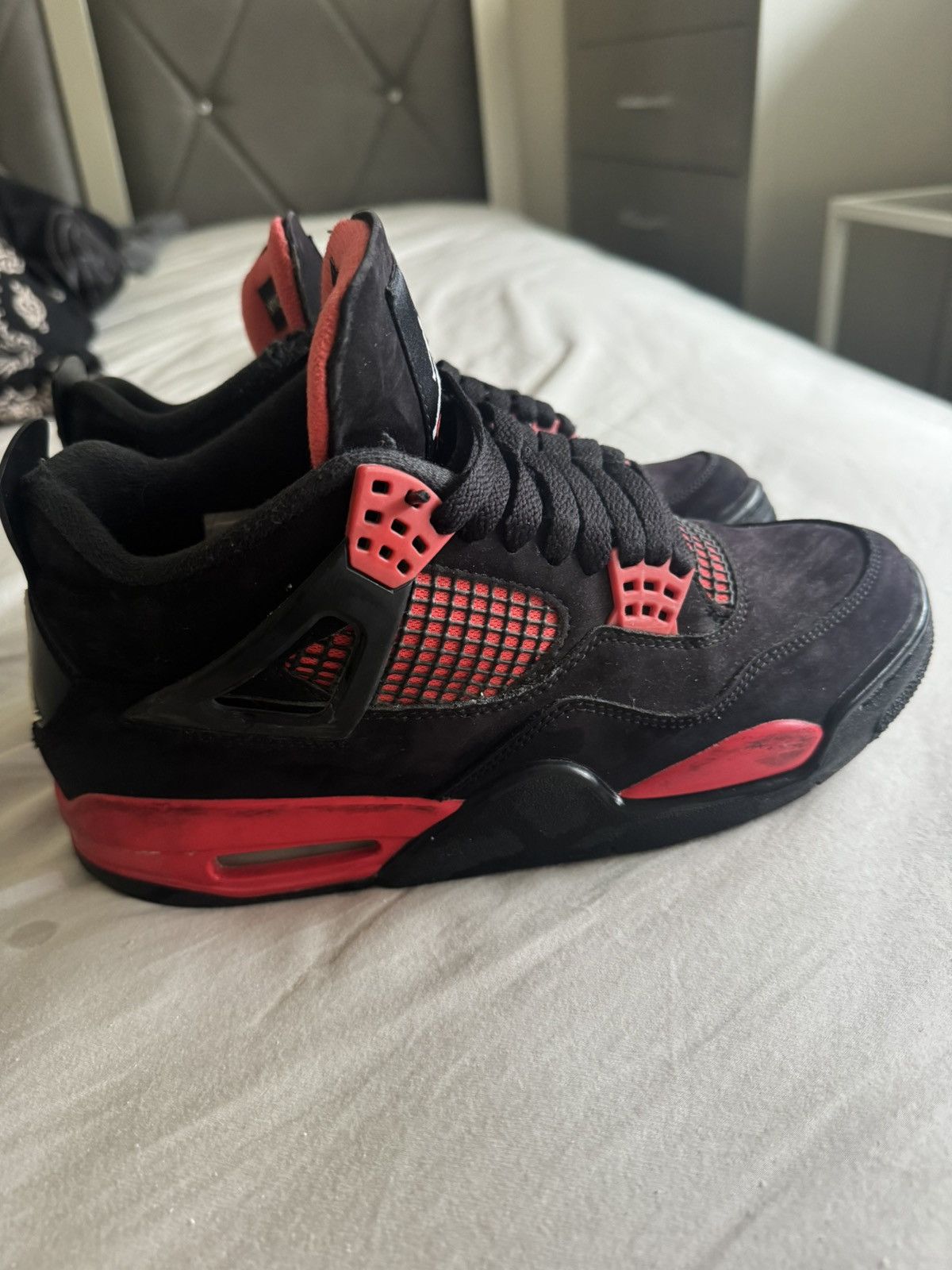 Nike Air jordan 4 thunder red (with box) Size US 8 / EU 41 - 2 Thumbnail