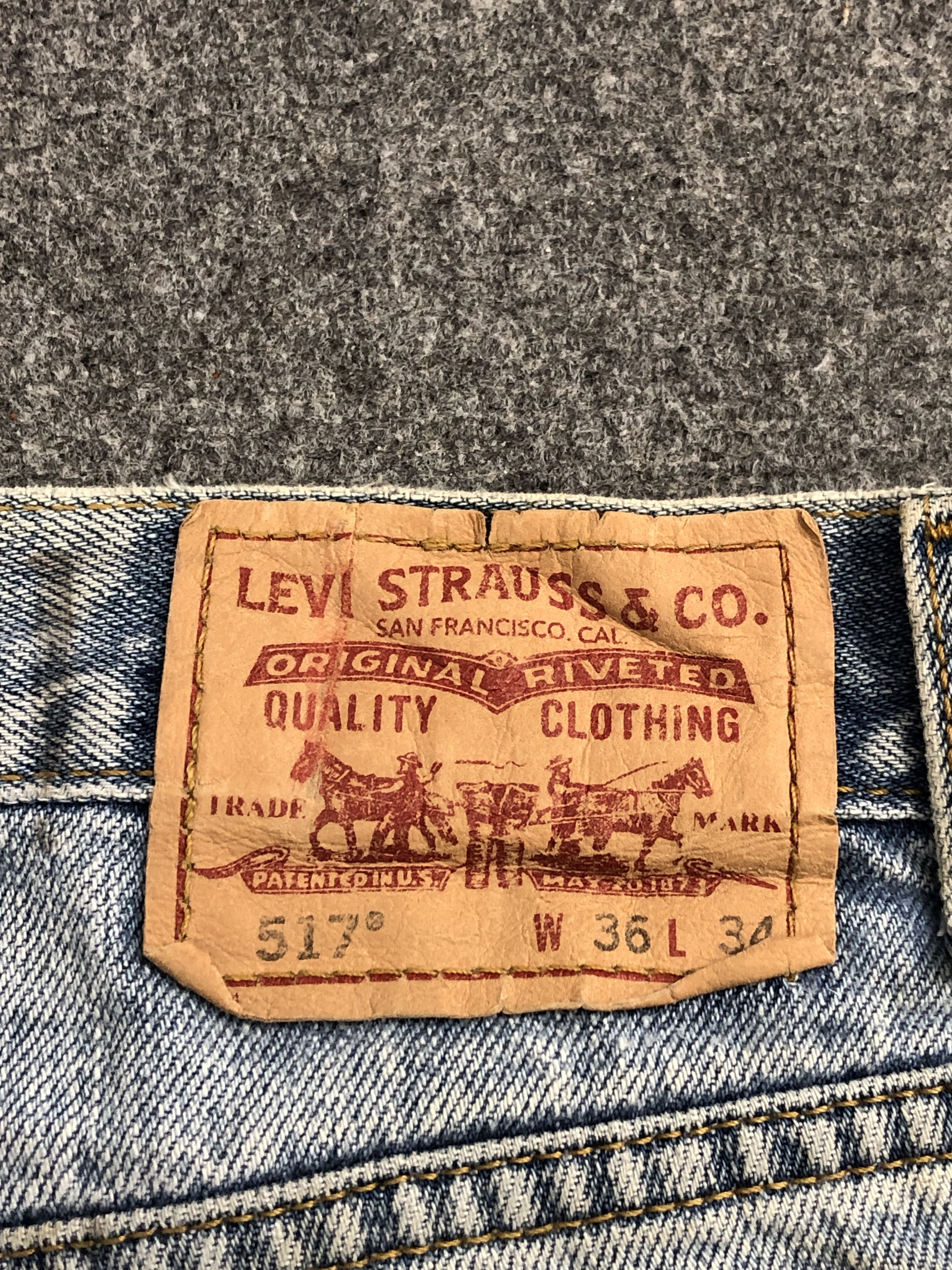 Levi's Vintage Levis 517 Flared Bootcut Jeans DP2452 Size US 35 - 5 Thumbnail
