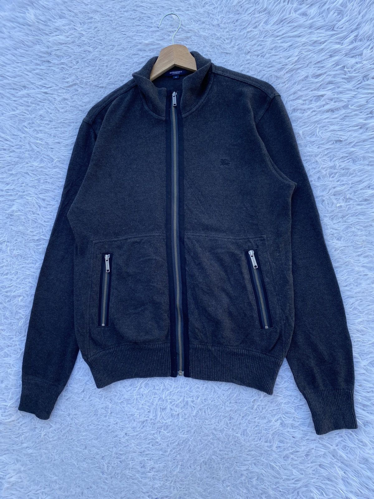 Burberry Rare Vintage Burberry London Zippered Front Pocket Sweater Size US S / EU 44-46 / 1 - 3 Thumbnail