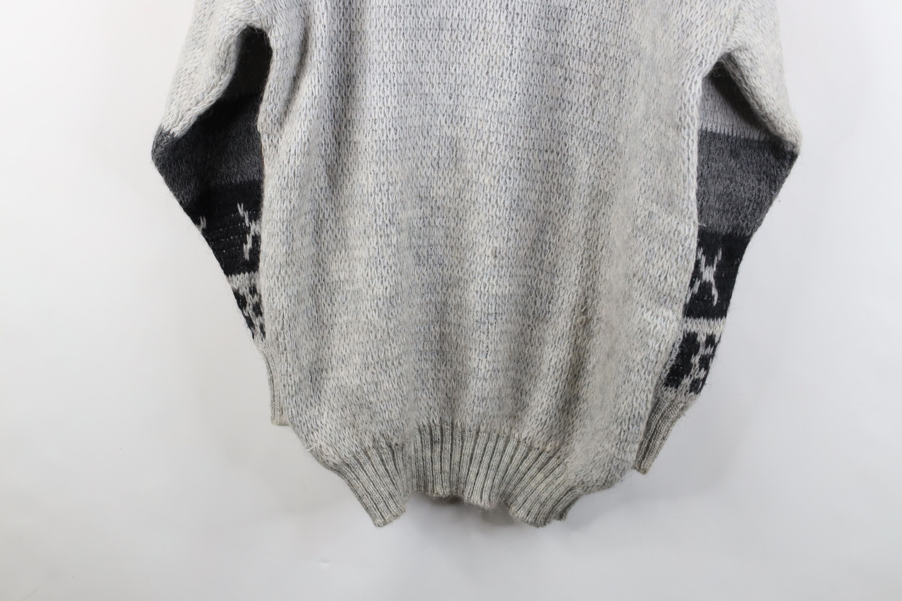 Vintage Vintage 90s Streetwear Blend Knit Geometric Crewneck Sweater Size US XL / EU 56 / 4 - 12 Thumbnail