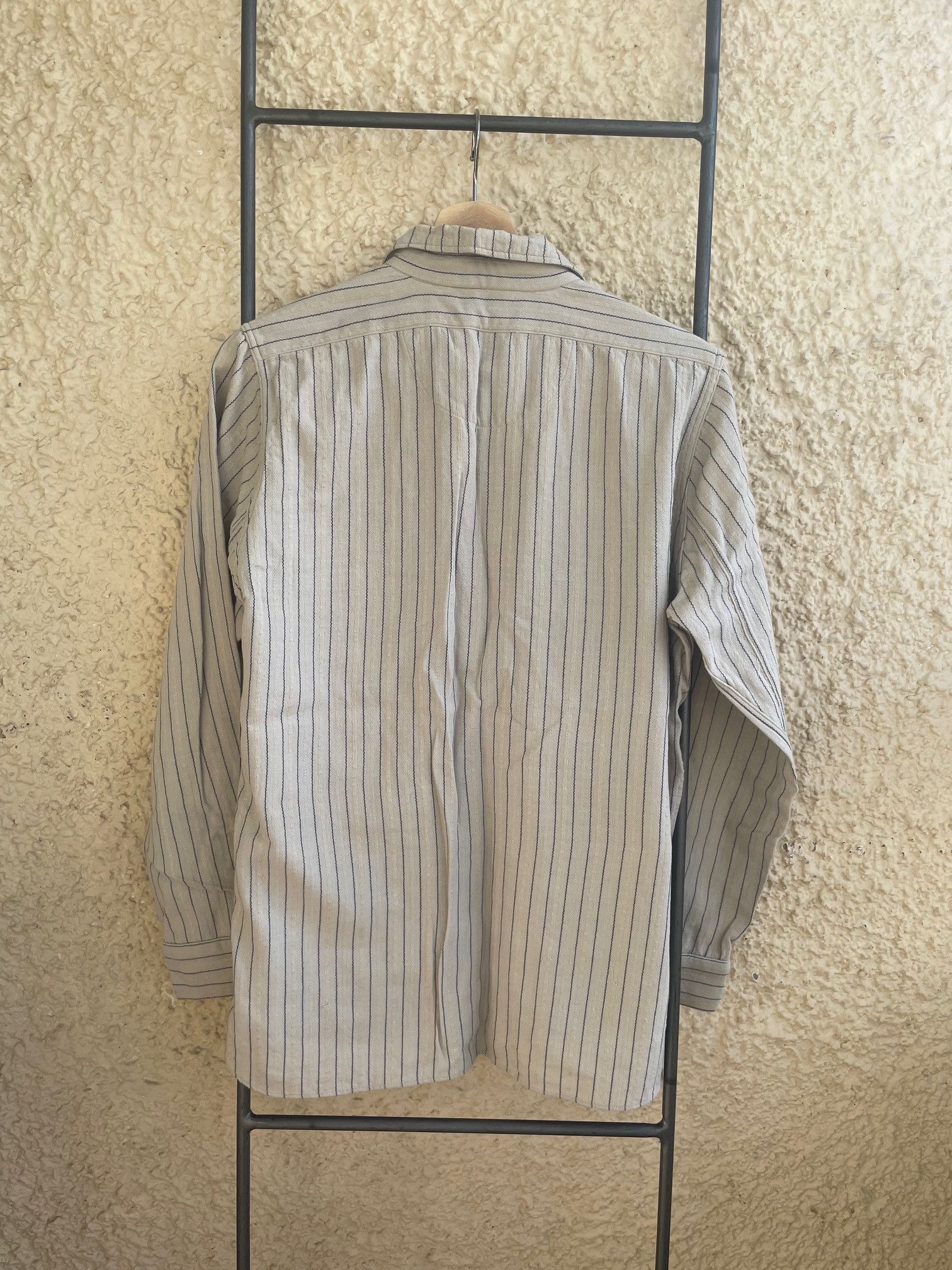 Heller's Cafe × Warehouse Warehouse x Heller's Cafe Stripe pullover work shirt Size US S / EU 44-46 / 1 - 2 Thumbnail