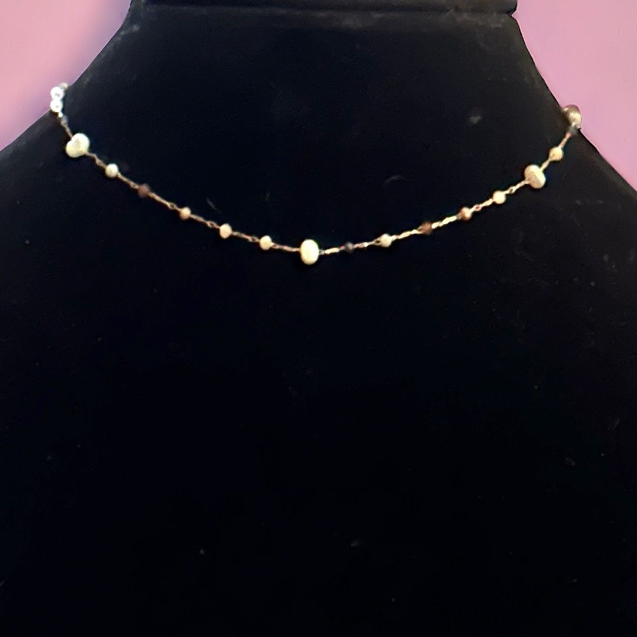 Other Frenzy dainty multicolor stationed bead and pearl necklace Size ONE SIZE - 1 Thumbnail