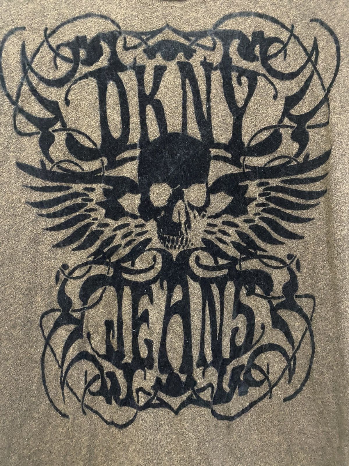 DKNY 💥 DKNY JEANS SKULL WINGS EMBROIDED AFFLICTION DESIGN Size US XL / EU 56 / 4 - 4 Thumbnail