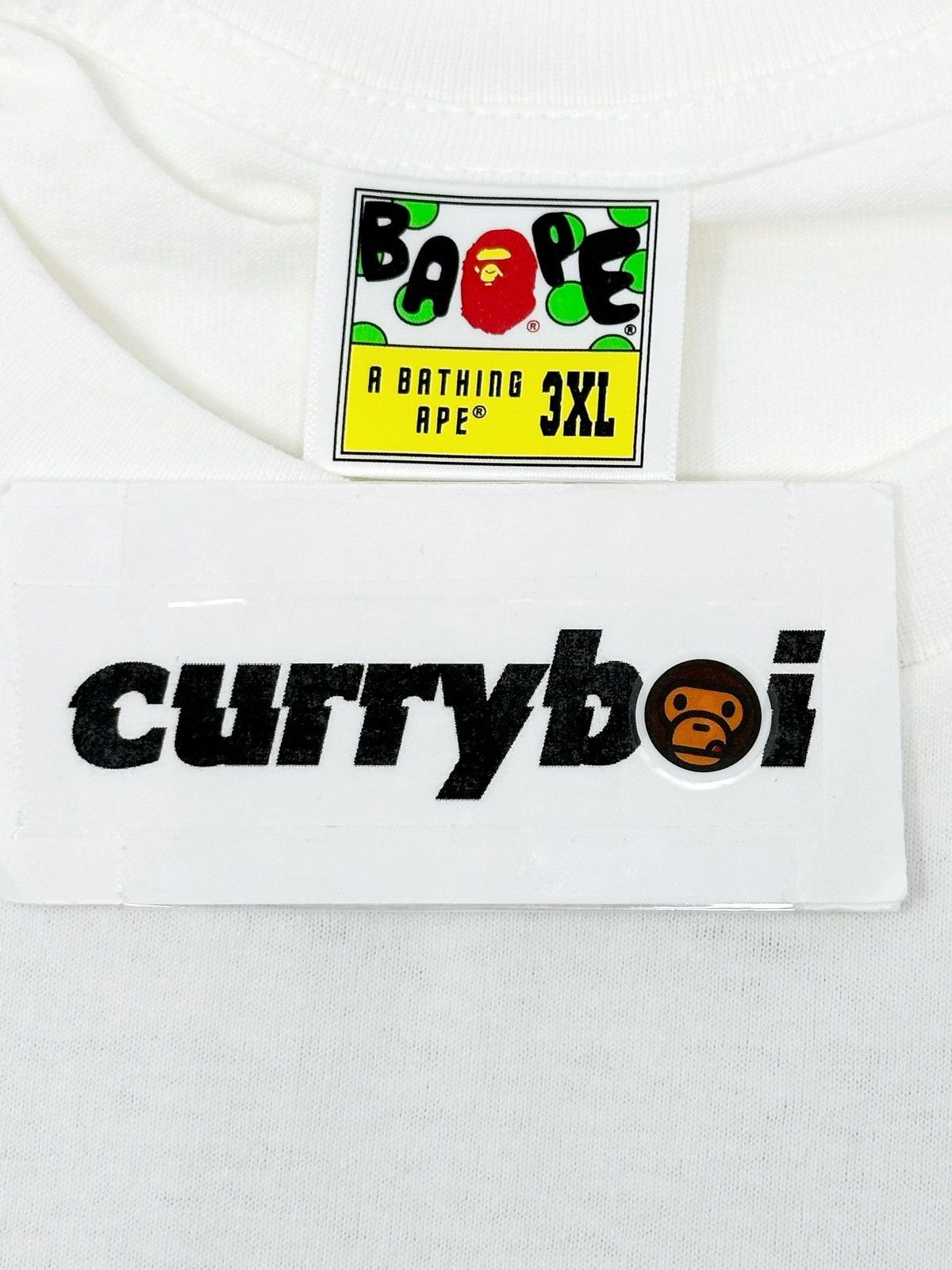 Bape Bape Pigment Big Ape Head Tee White Size US XXL / EU 58 / 5 - 7 Thumbnail