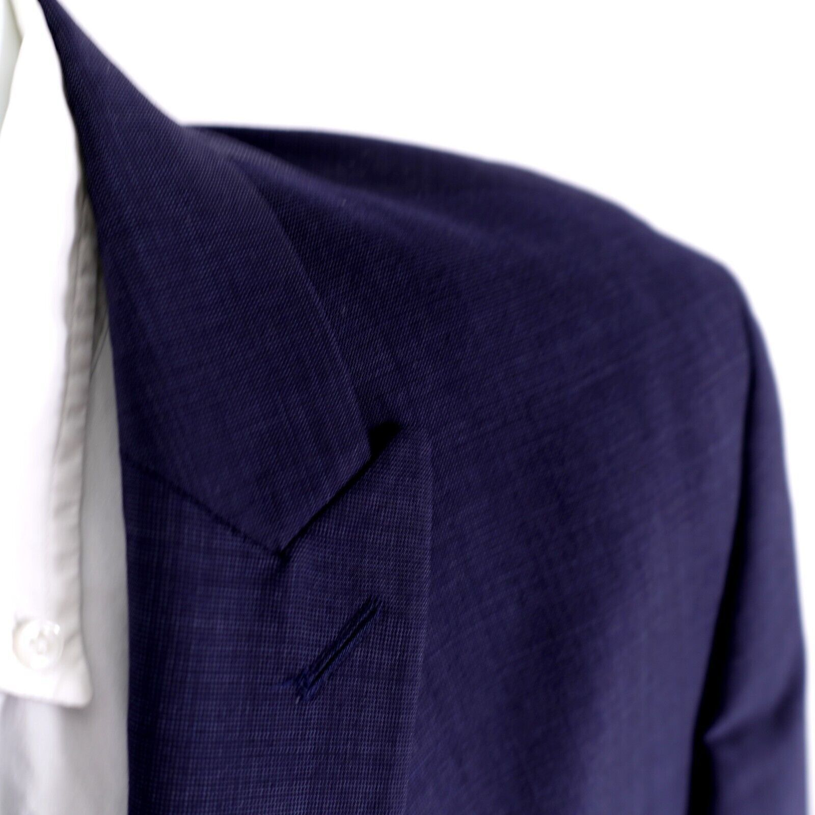 Tommy Hilfiger Tommy Hilfiger Wool Polka Dot Peak Lapel 2 Button Suit Jacke Size 42R - 2 Thumbnail