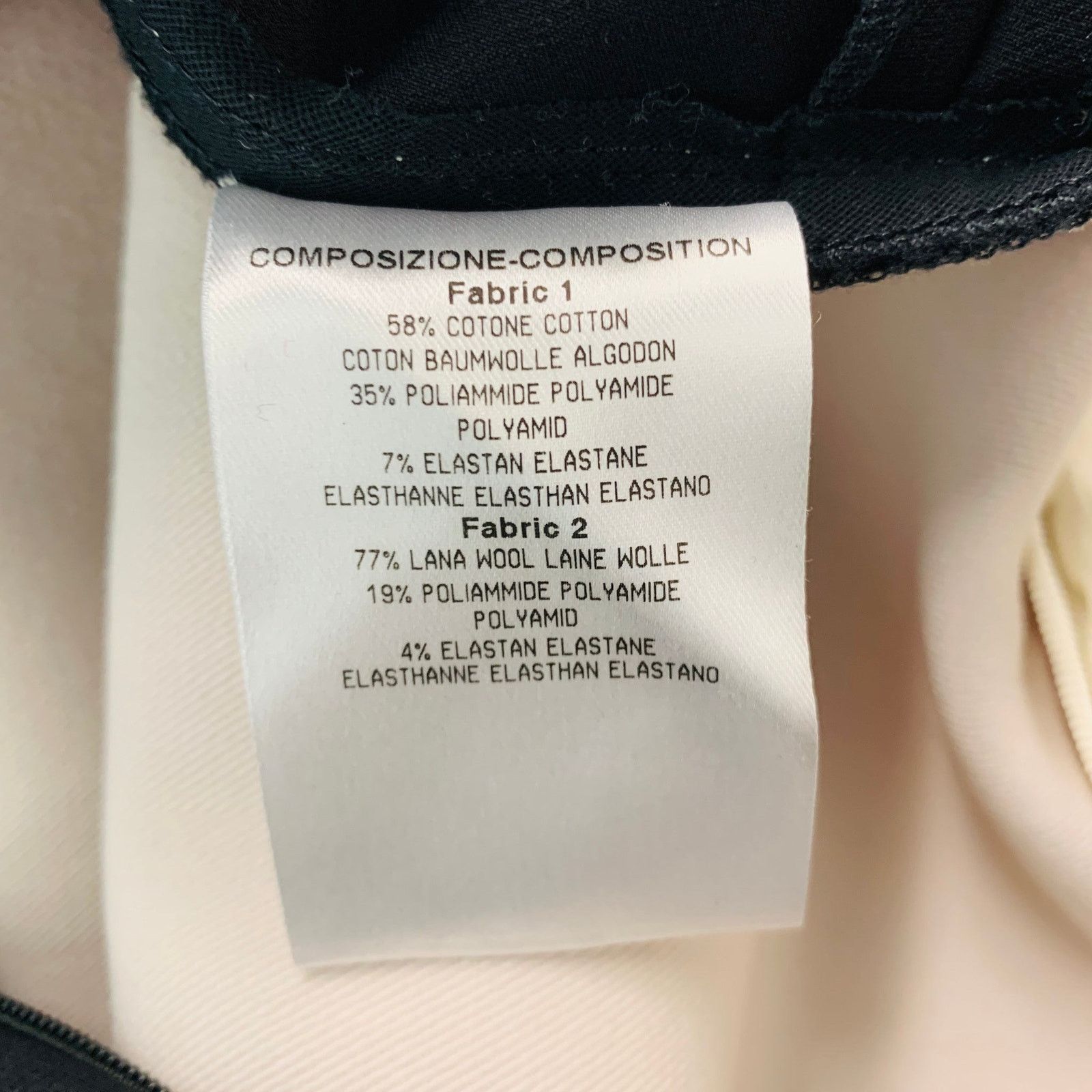 Stella McCartney Black Beige & Cream Polyamide Eastane Color Block Dress Size M / US 6-8 / IT 42-44 - 7 Thumbnail