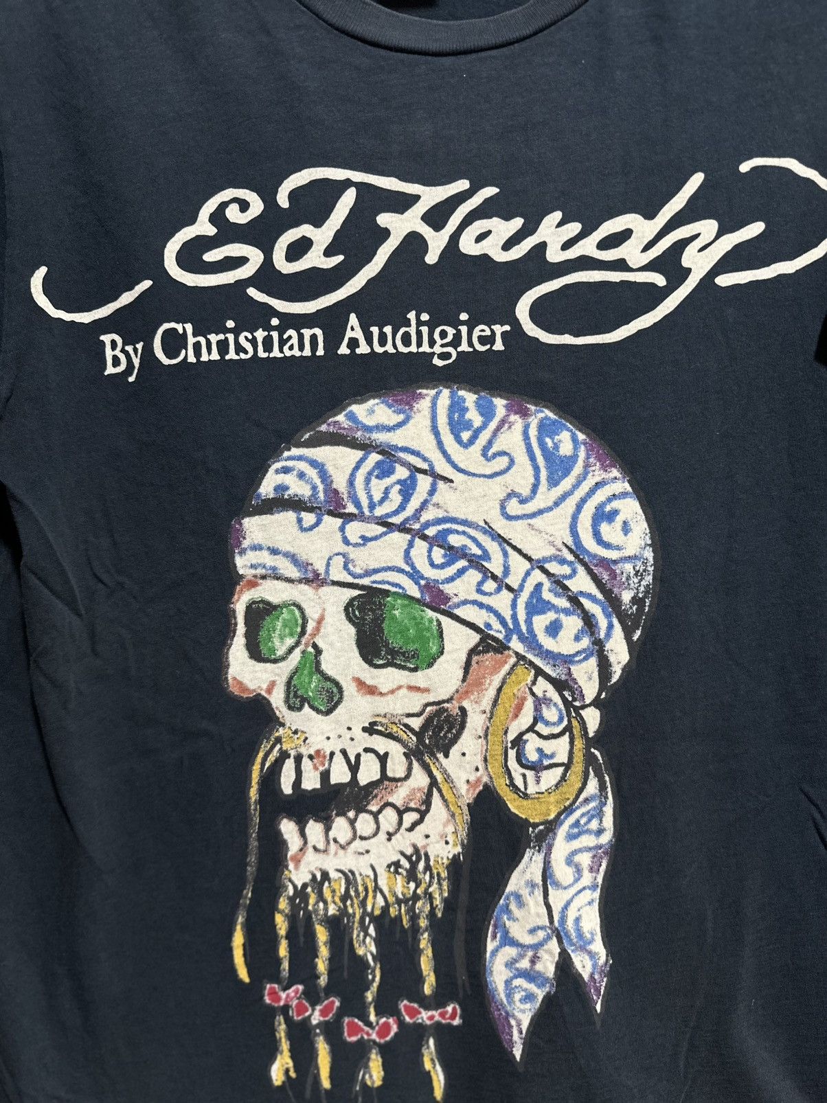 Christian Audigier × Edwin × Vintage Vintage Ed Hardy By Christian Audigier Sun Faded Tee Size US M / EU 48-50 / 2 - 2 Thumbnail