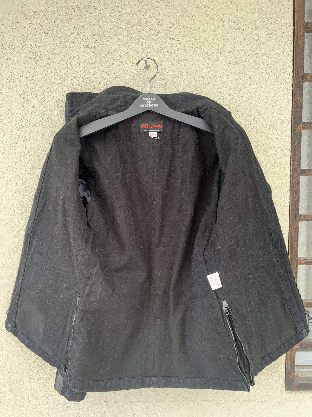junhashimoto Jun Hashimoto Macknight Hybrid Black Denim Jacket Size US M / EU 48-50 / 2 - 22 Thumbnail