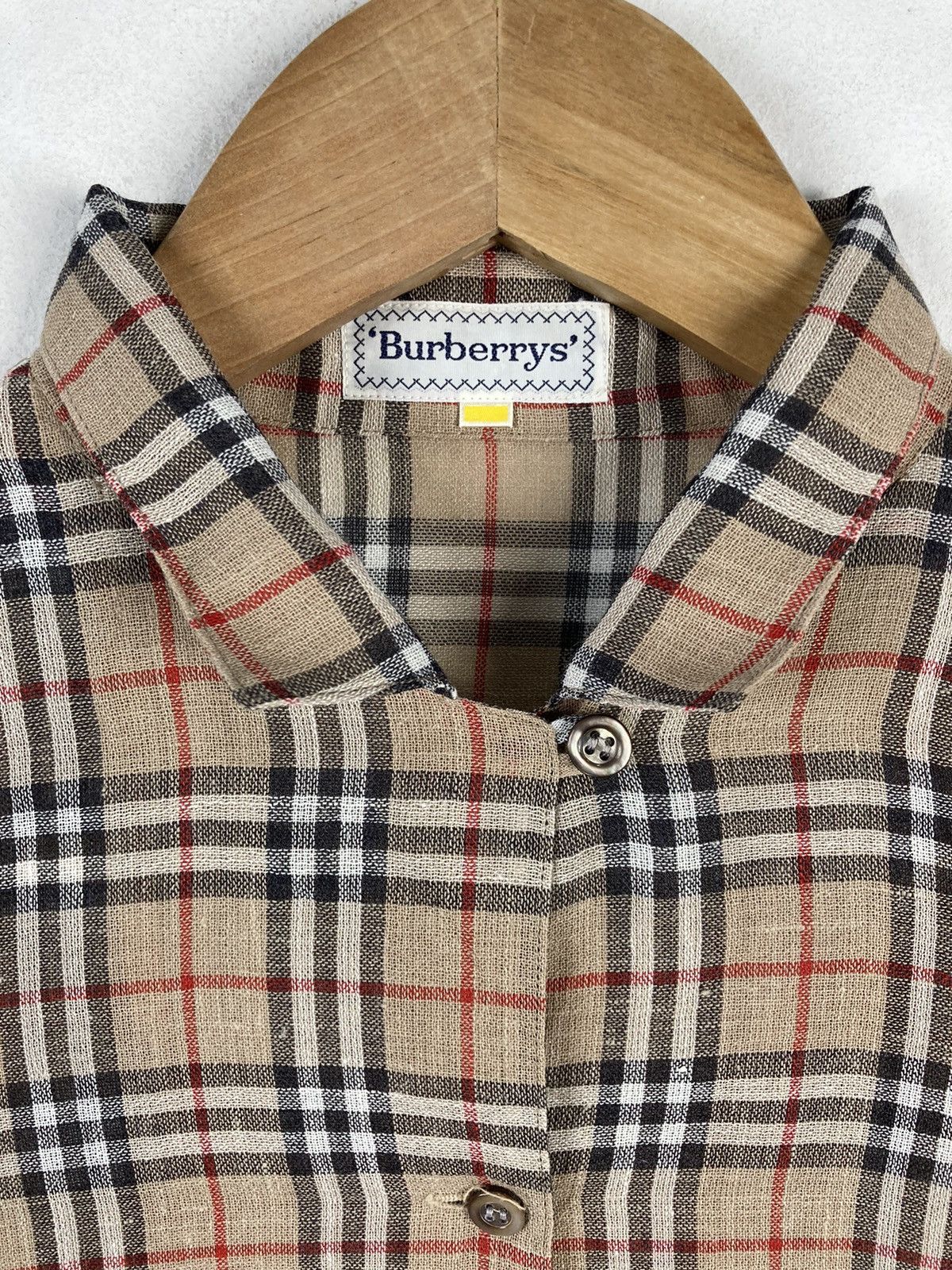 Burberry Vintage Burberrys London England Nova Check Formal Shirt Size M / US 6-8 / IT 42-44 - 4 Thumbnail