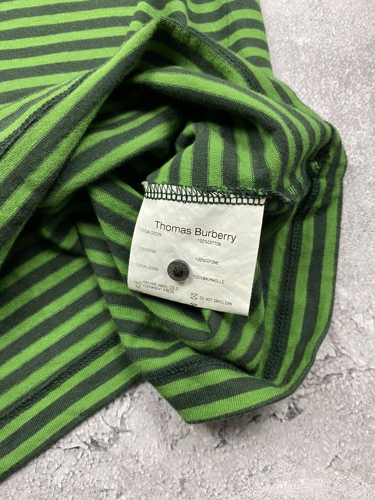 Burberry Thomas Burberry Designer Vintage Striped Button Shirt Rare Size M / US 6-8 / IT 42-44 - 8 Thumbnail