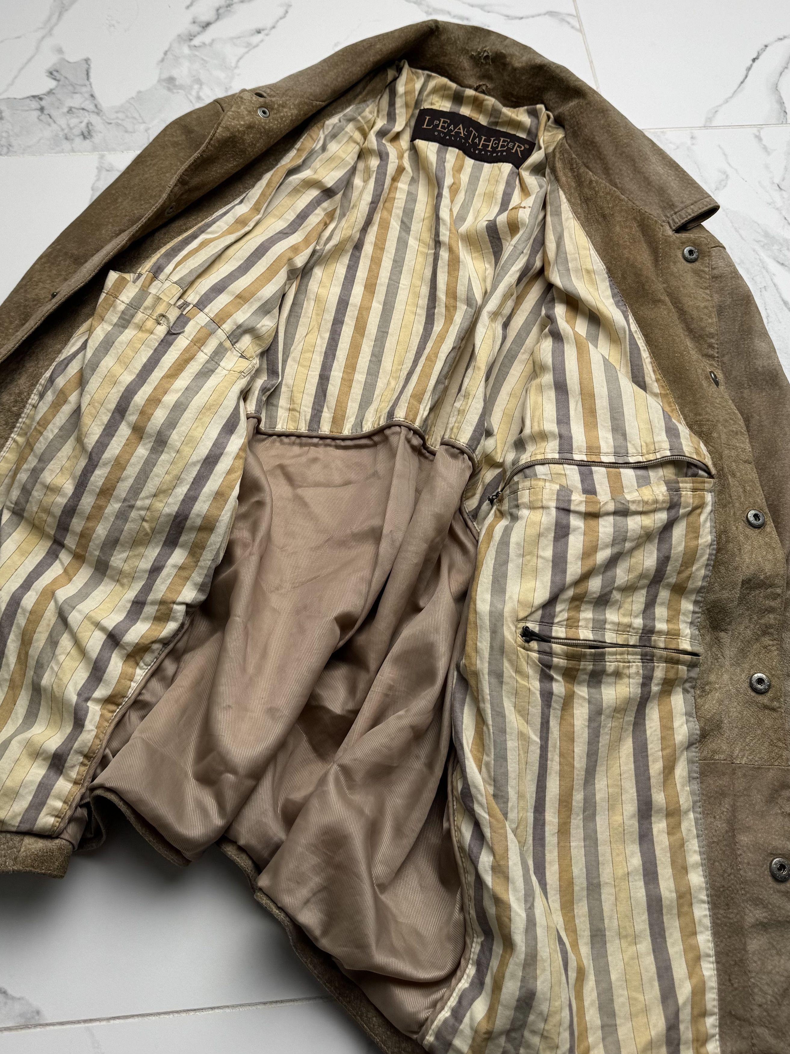 Genuine Leather Y2K Suede Leather Jacket Mens Overshirt Button Up Casual Size US M / EU 48-50 / 2 - 11 Thumbnail