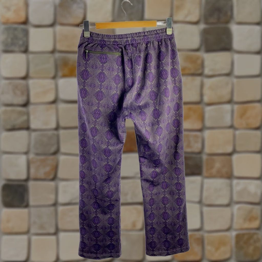 Needles VINTAGE Needles Track Pants CH233 Purple M M Pants Purple All-over print Polyester 90s Mens Size US 31 - 1 Thumbnail