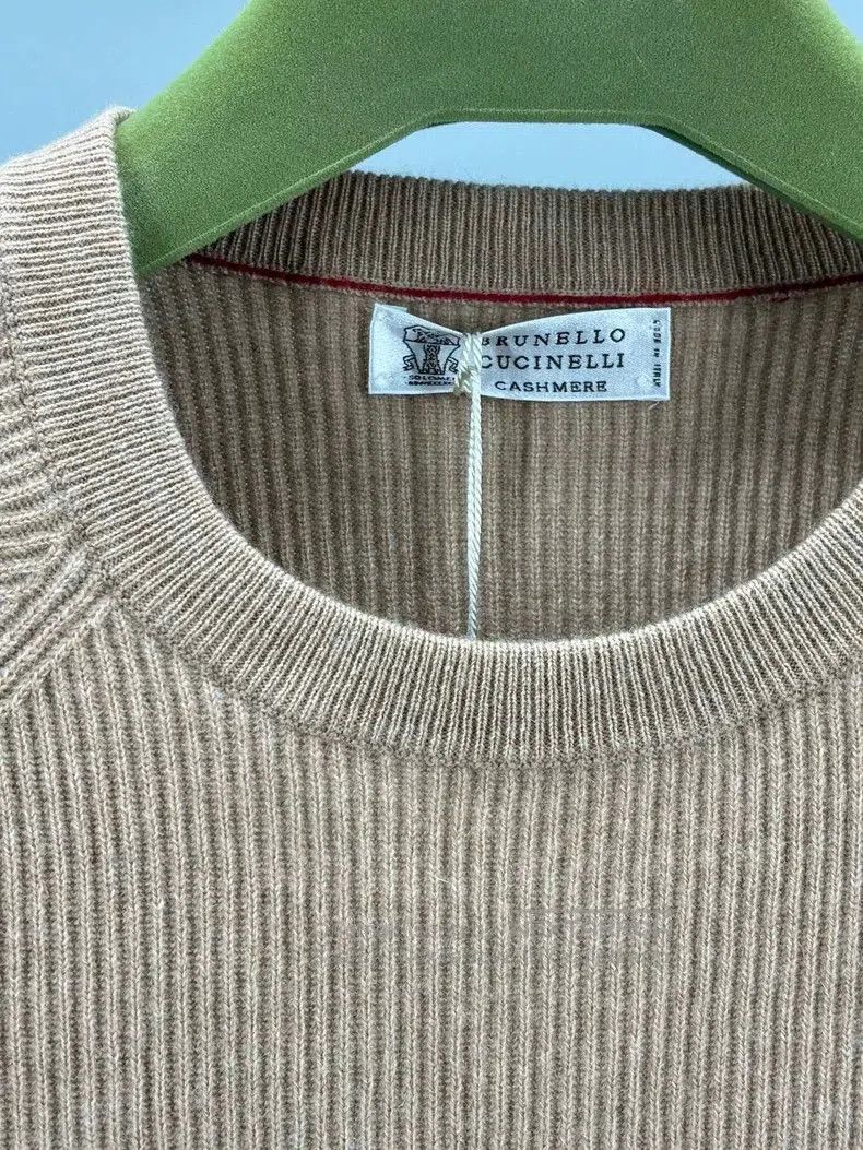 Brunello Cucinelli Brunello Cucinelli Men's Colorblock Cashmere Sweater. Size US L / EU 52-54 / 3 - 3 Thumbnail