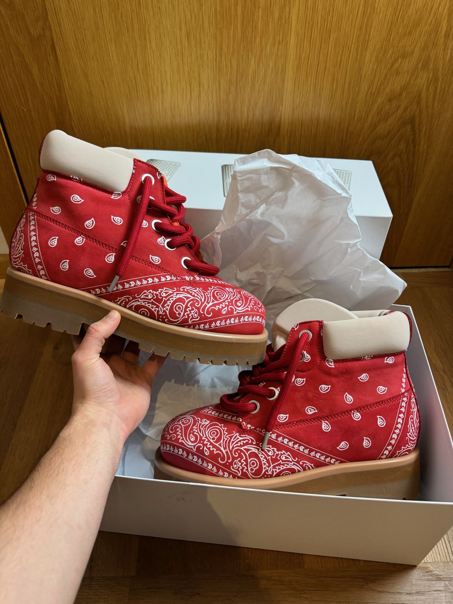 PDF FW25 STRADA LOW BANDANA BOOTS // RED Size US 10 / EU 43 - 2 Thumbnail