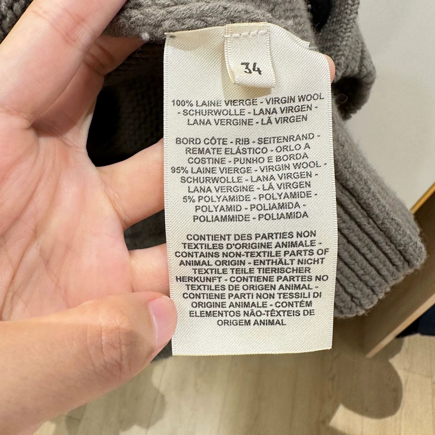 Hermes Hermes may877 embossed H logo chunkyknit cardigan 34 Size XS / US 0-2 / IT 36-38 - 7 Thumbnail