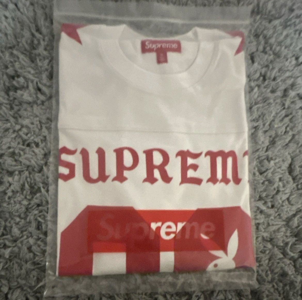 Supreme Supreme Playboy Football Long Sleeve Top White XL (SS26) Size US XL / EU 56 / 4 - 3 Thumbnail