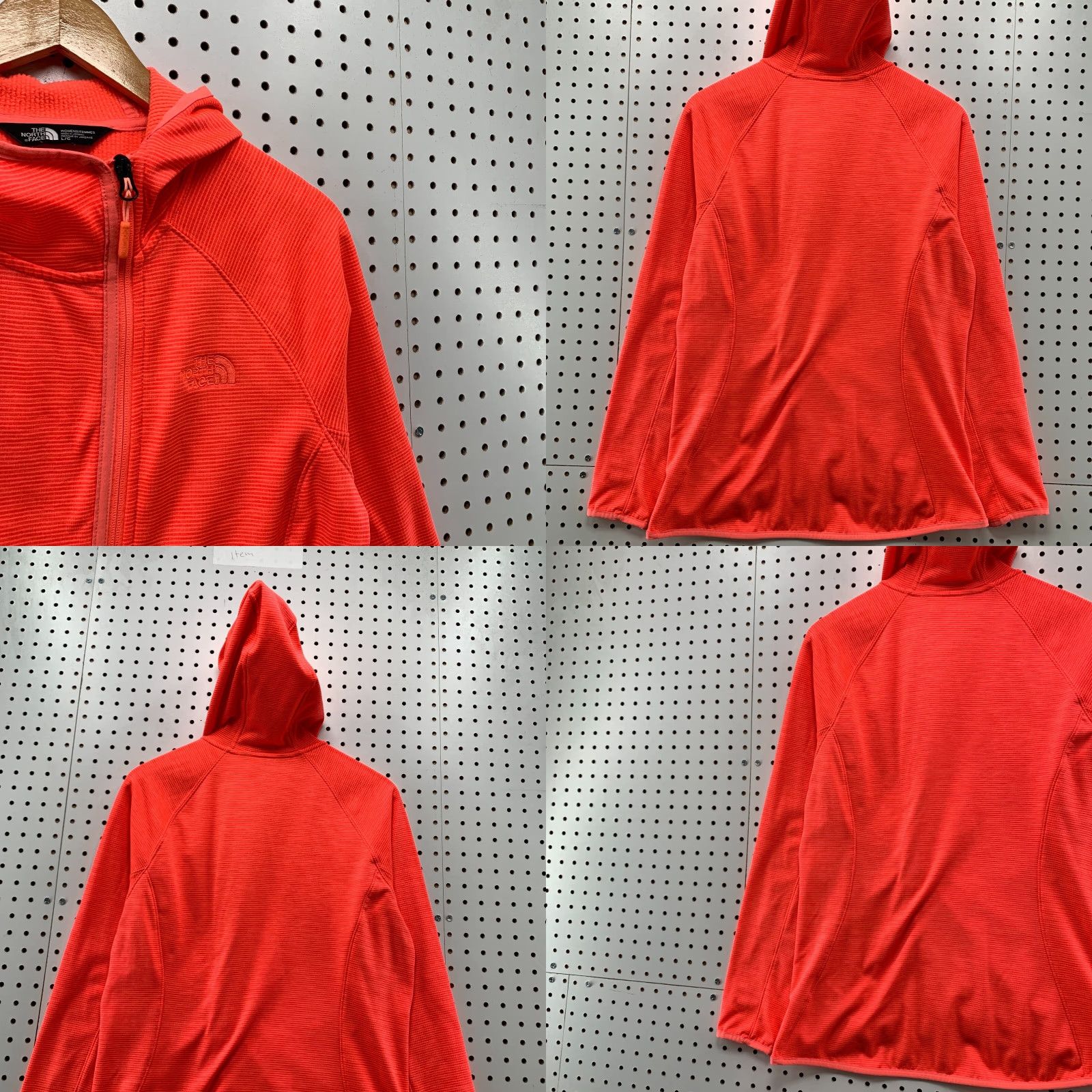 The North Face VINTAGE The North Face Active Hooded Jacket Womens Large Pink Orange Full Zip & 20.5x27.5 Size L / US 10 / IT 46 - 9 Thumbnail