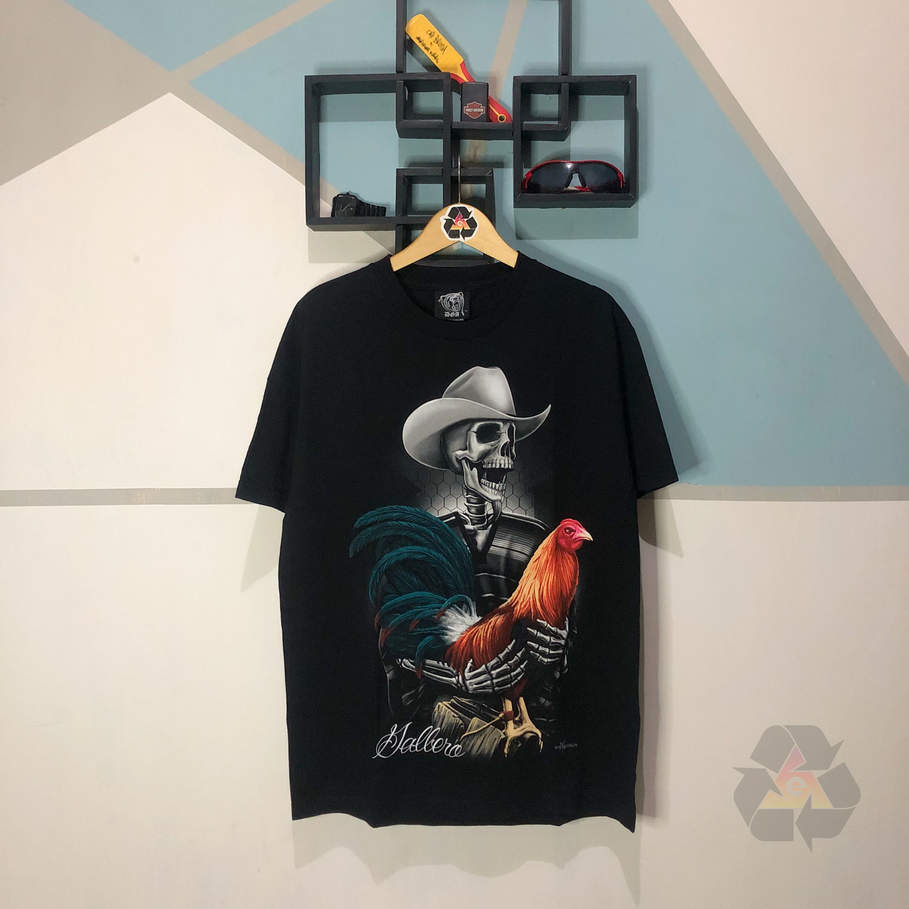 Japanese Brand Vintage David Gonzales Art Jallero Grandfather T-Shirt Y2K Size US L / EU 52-54 / 3 - 2 Thumbnail