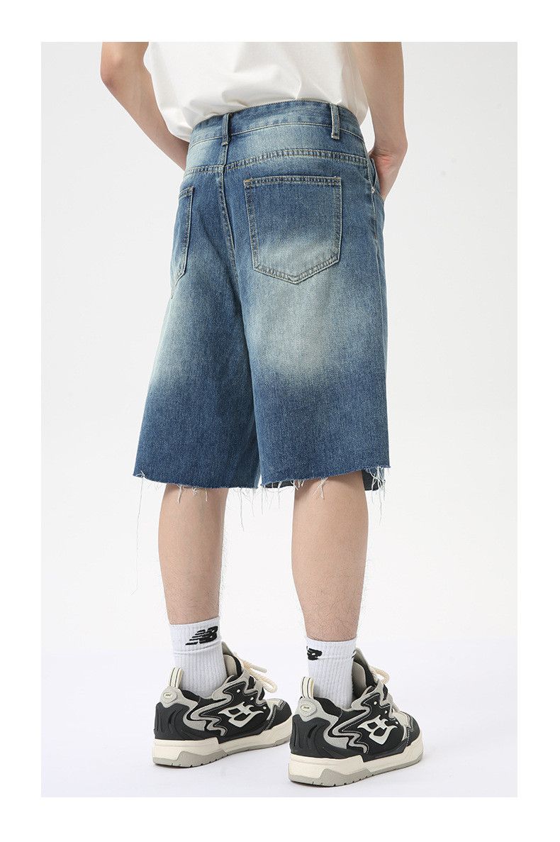 Japanese Brand × Jean Casual straight loose washed denim shorts Size US 32 / EU 48 - 4 Thumbnail