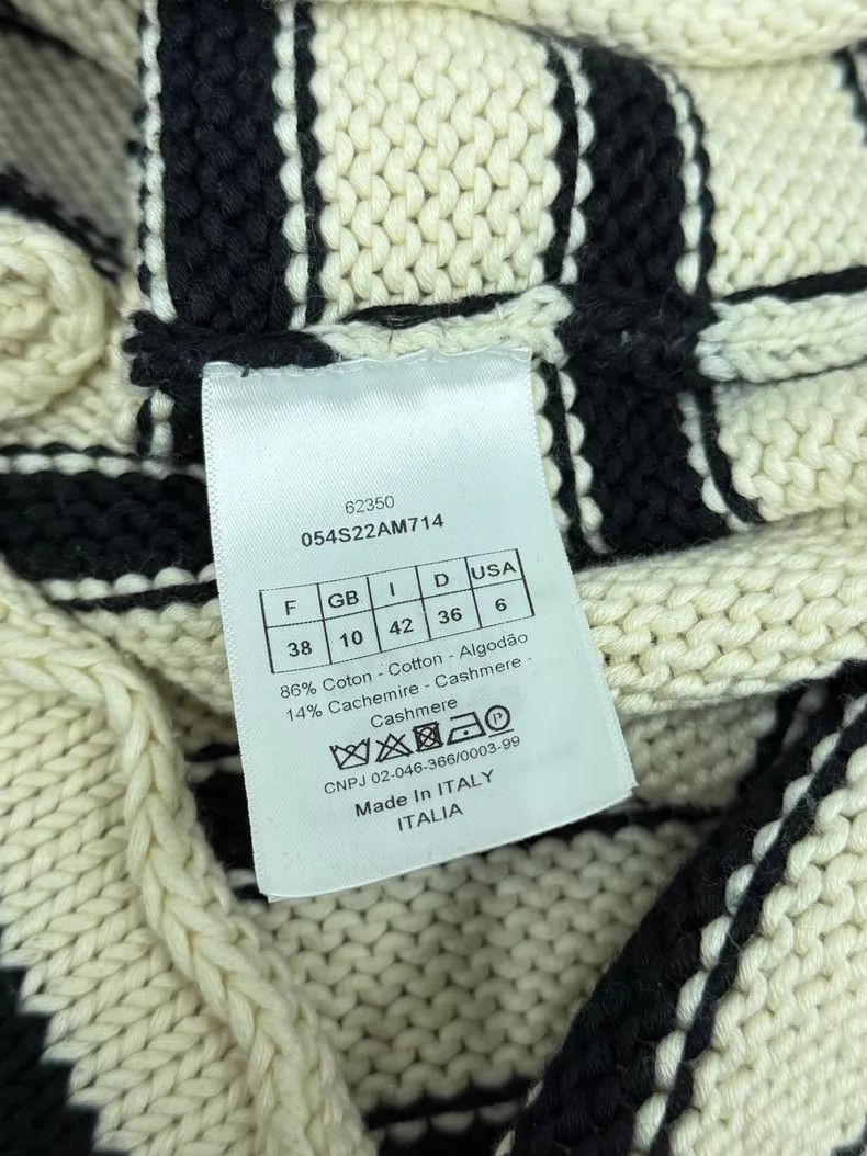 Dior Dior Side button black and white striped sweater Size XS / US 0-2 / IT 36-38 - 5 Thumbnail