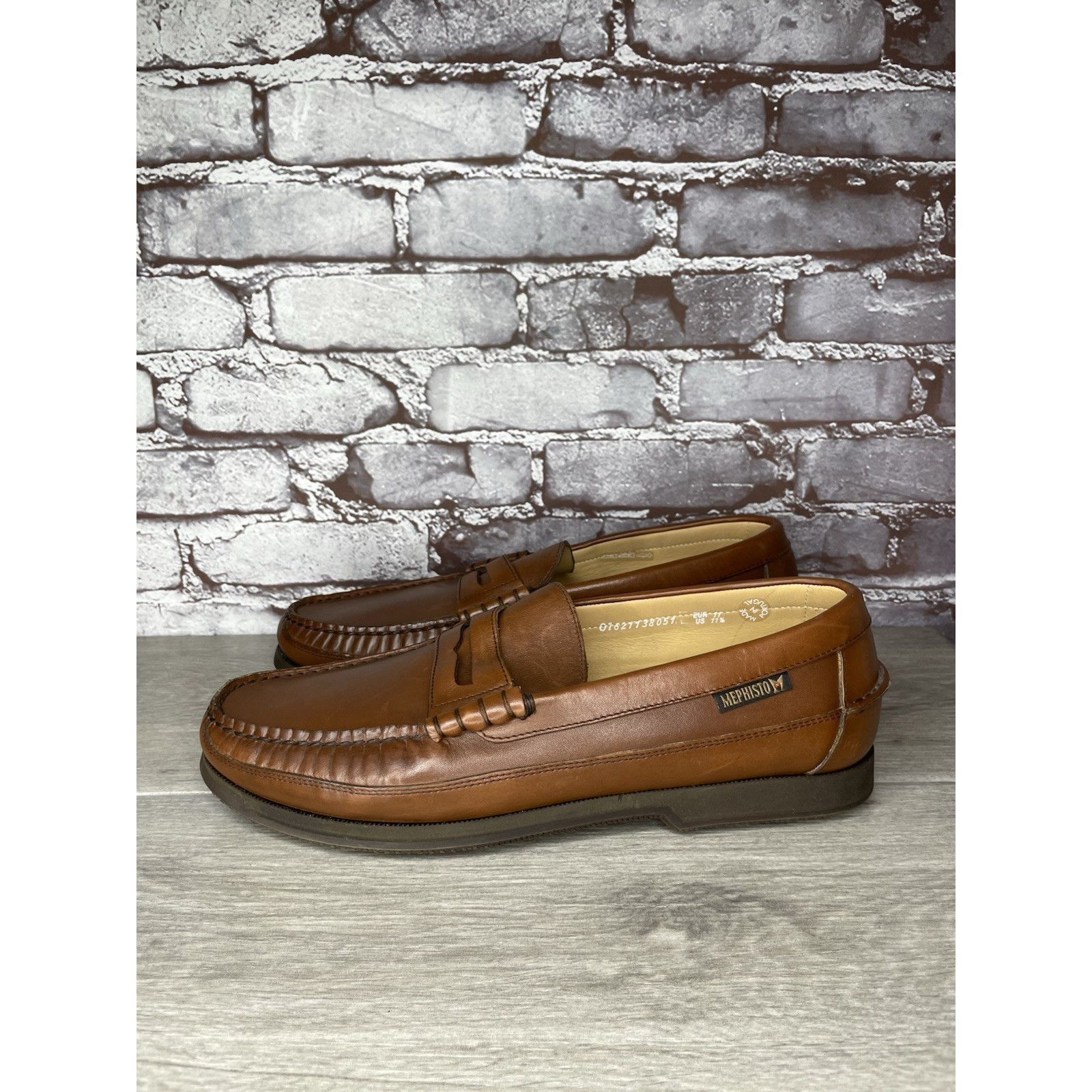 Mephisto Mephisto Spinnaker Brown Leather Penny Loafers Casual Shoes Size US 11.5 / EU 44-45 - 5 Thumbnail
