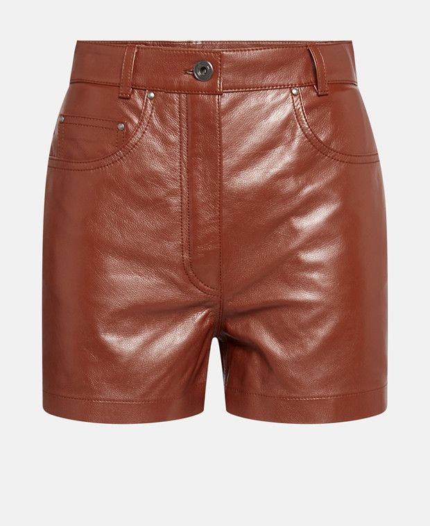 Salvatore Ferragamo Leather shorts Size 36" / US 14 / IT 50 - 1 Preview