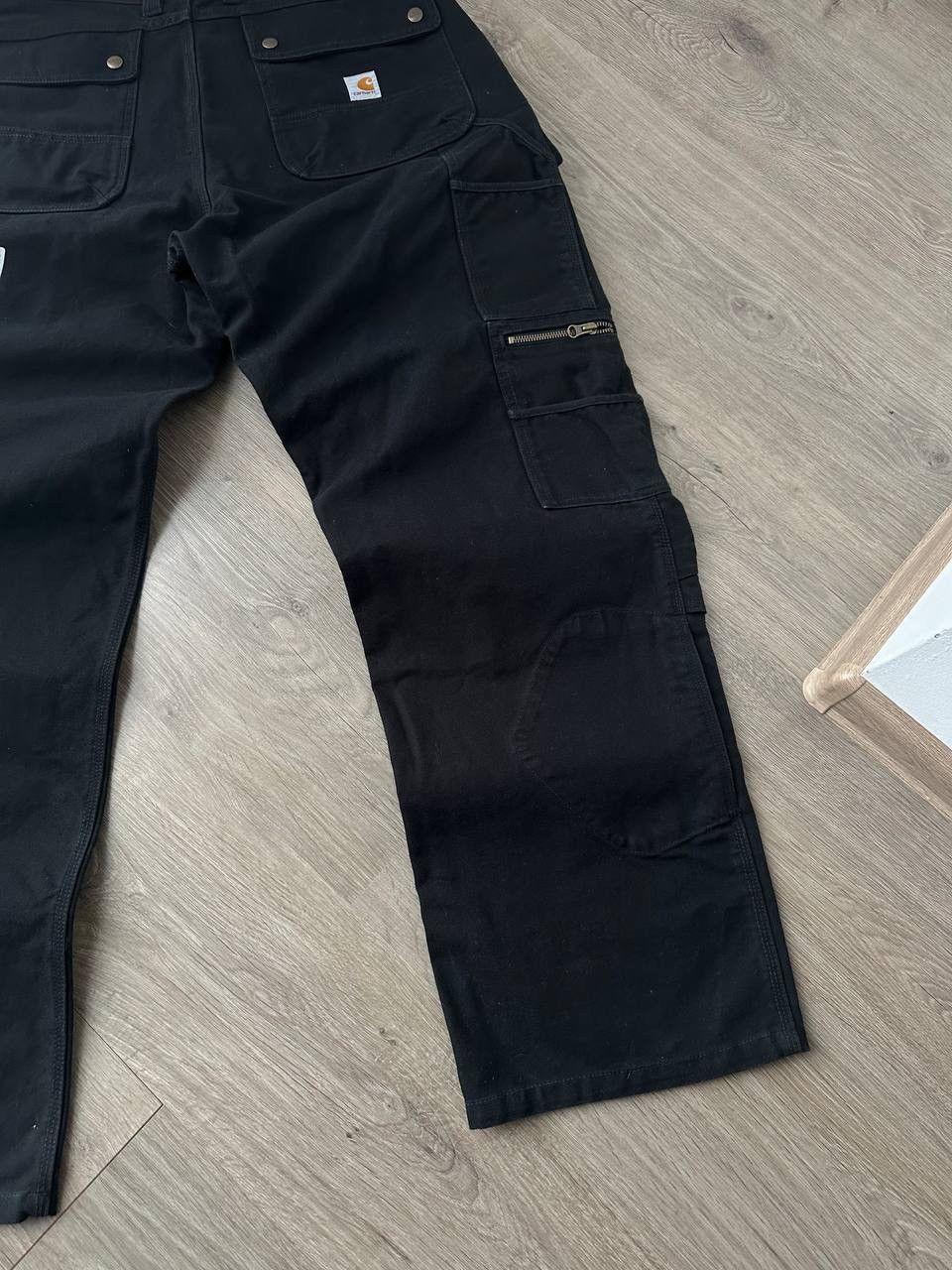 Carhartt × Carhartt Wip × Vintage Vintage Carhartt Double Front Work Black Pocket Pants Size US 34 / EU 50 - 6 Thumbnail