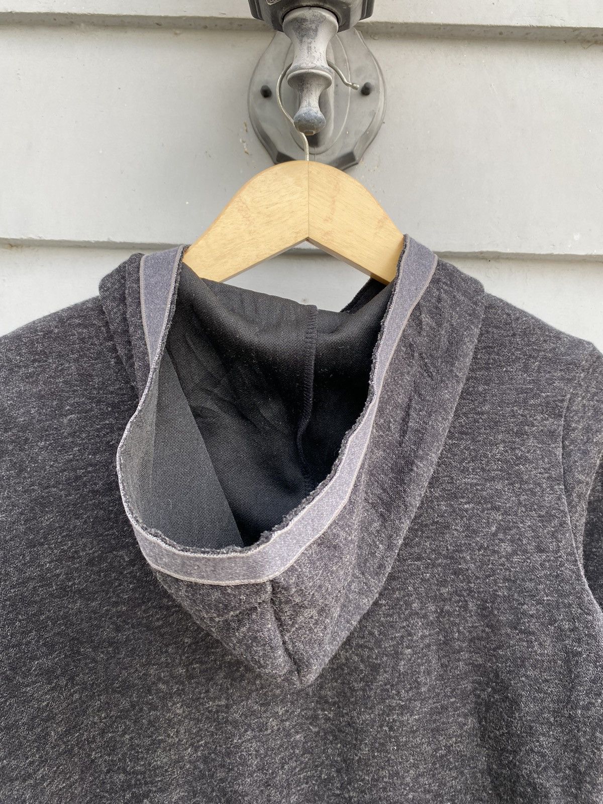 If Six Was Nine Japanese Two Tone Panel Hoodie Asymmetrical Collar & Pocket Size US S / EU 44-46 / 1 - 9 Thumbnail