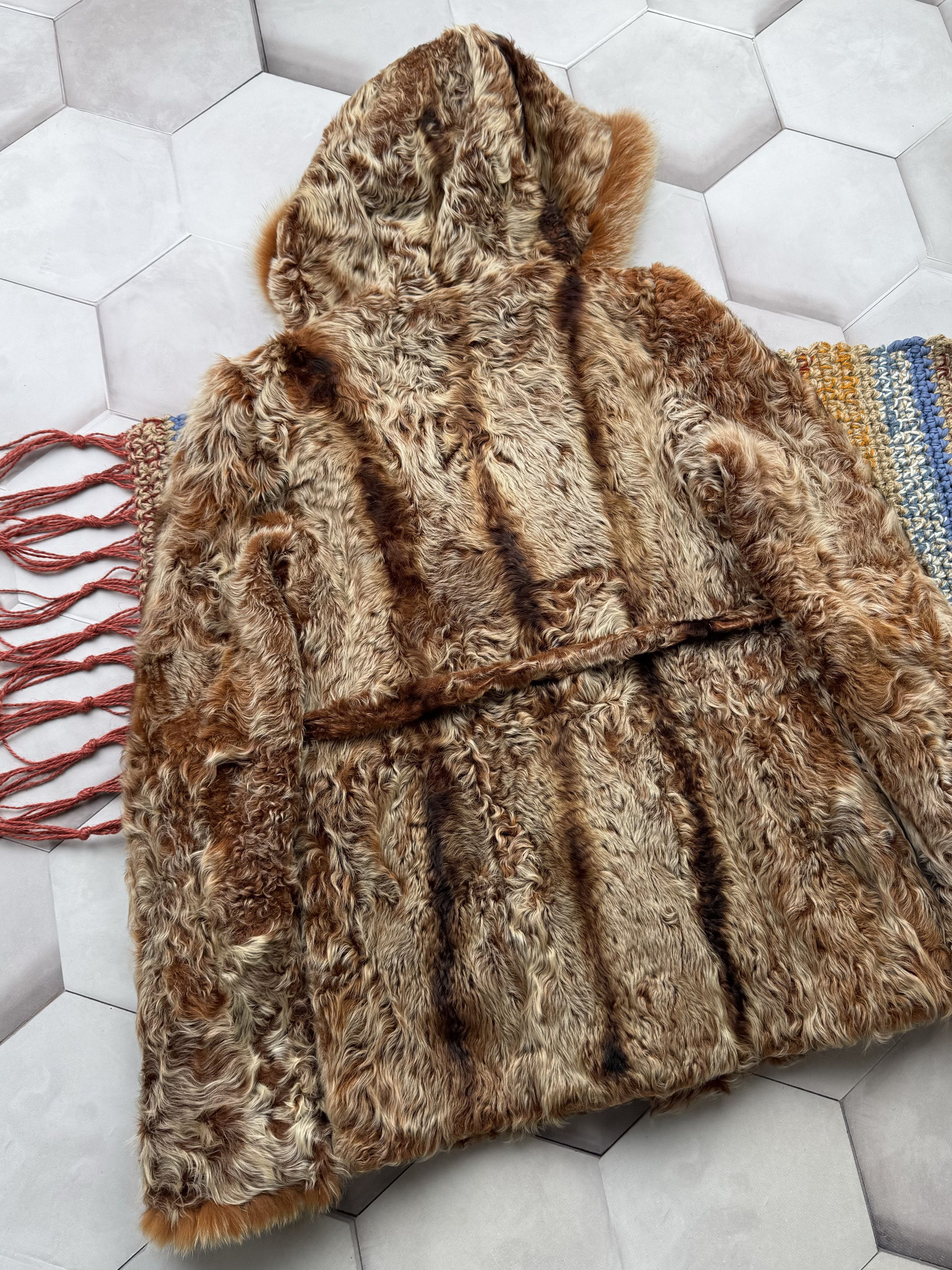 Vintage Vintage Real Fur Hooded Coat (E4) Size M / US 6-8 / IT 42-44 - 10 Thumbnail