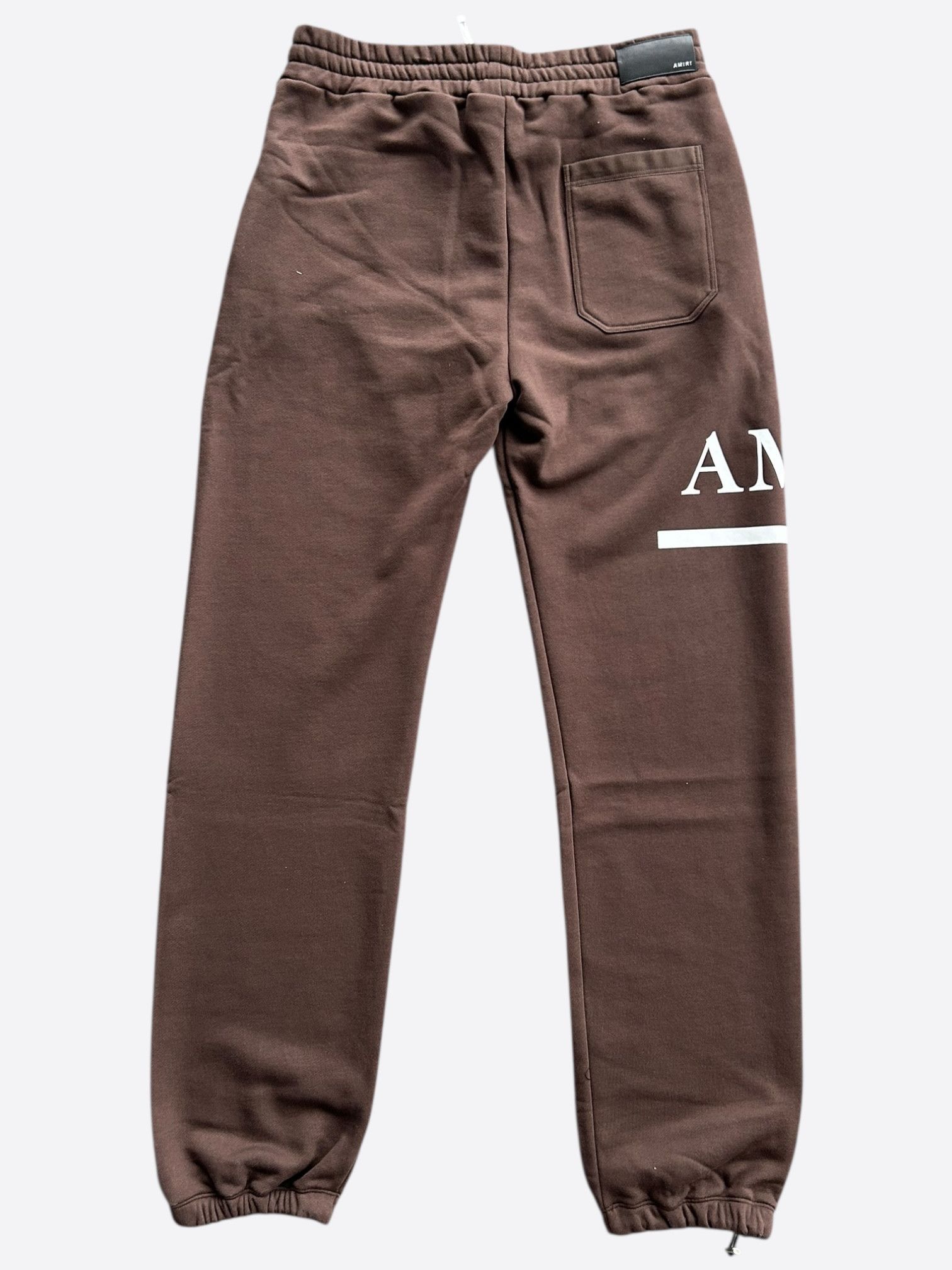 Amiri Amiri Brown & White MA Bar Logo Sweatpants Size US 38 / EU 54 - 2 Thumbnail
