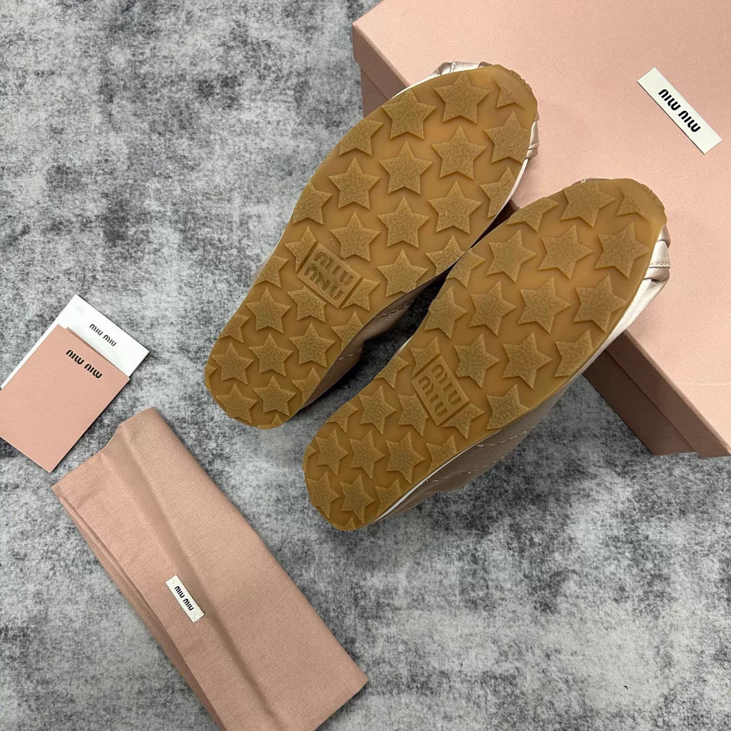 Miu Miu MIU MIU Pink Satin Plume Sneaker 36 New w/ Full Acc Size US 5.5 / IT 35.5 - 5 Thumbnail