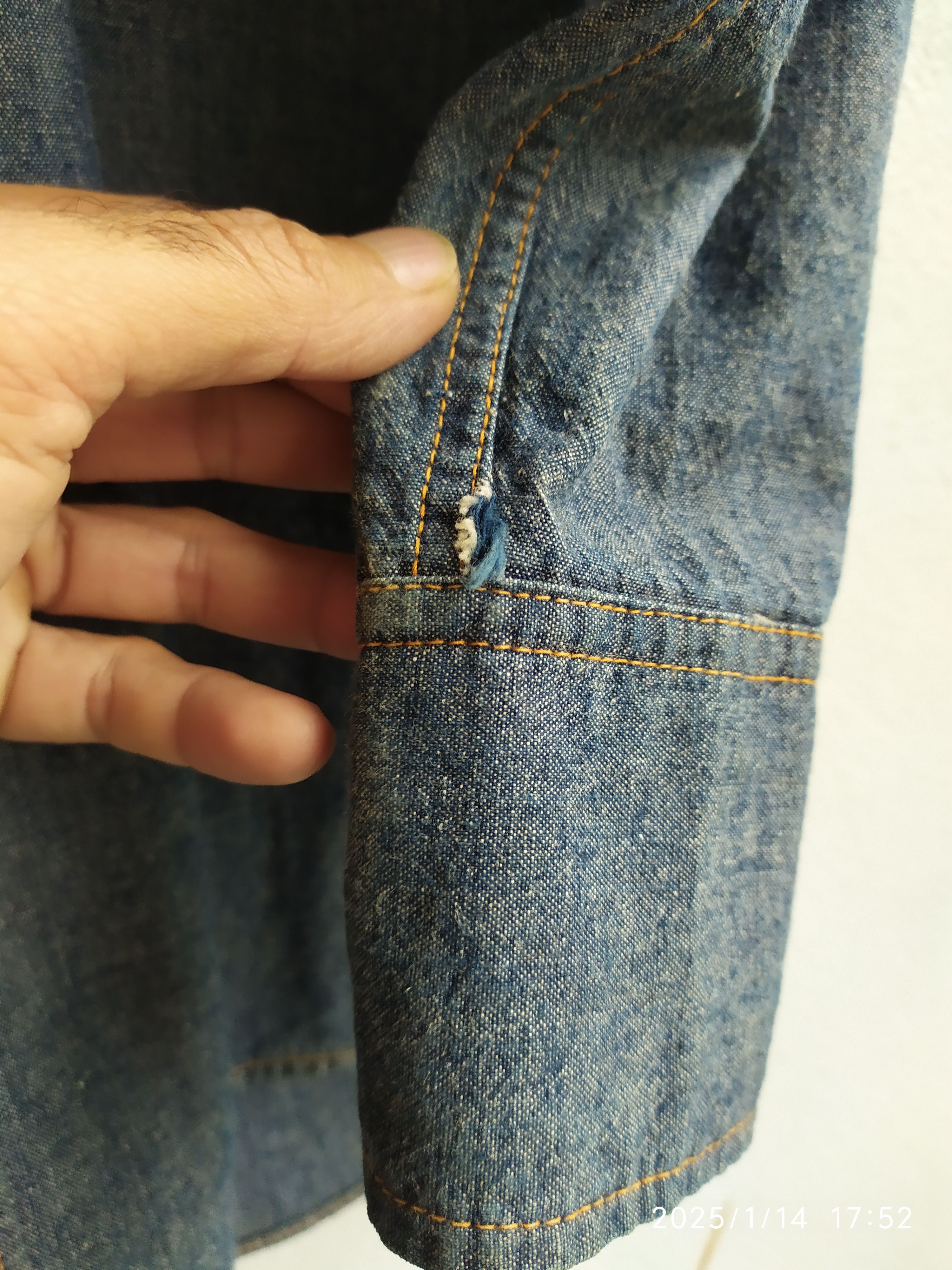 If Six Was Nine × Japanese Brand × Le Grande Bleu (L.G.B.) Vintage Japanese west cal Denim Lgb shirt Size US L / EU 52-54 / 3 - 4 Thumbnail