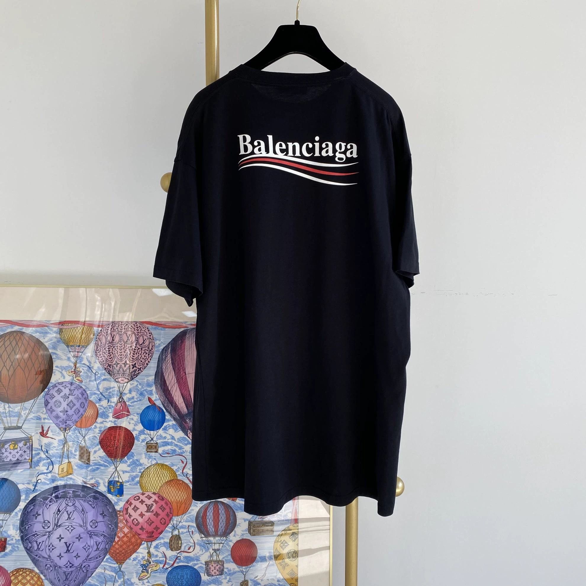 Balenciaga Balenciaga Logo Black T-Shirt M Size Size US M / EU 48-50 / 2 - 2 Thumbnail