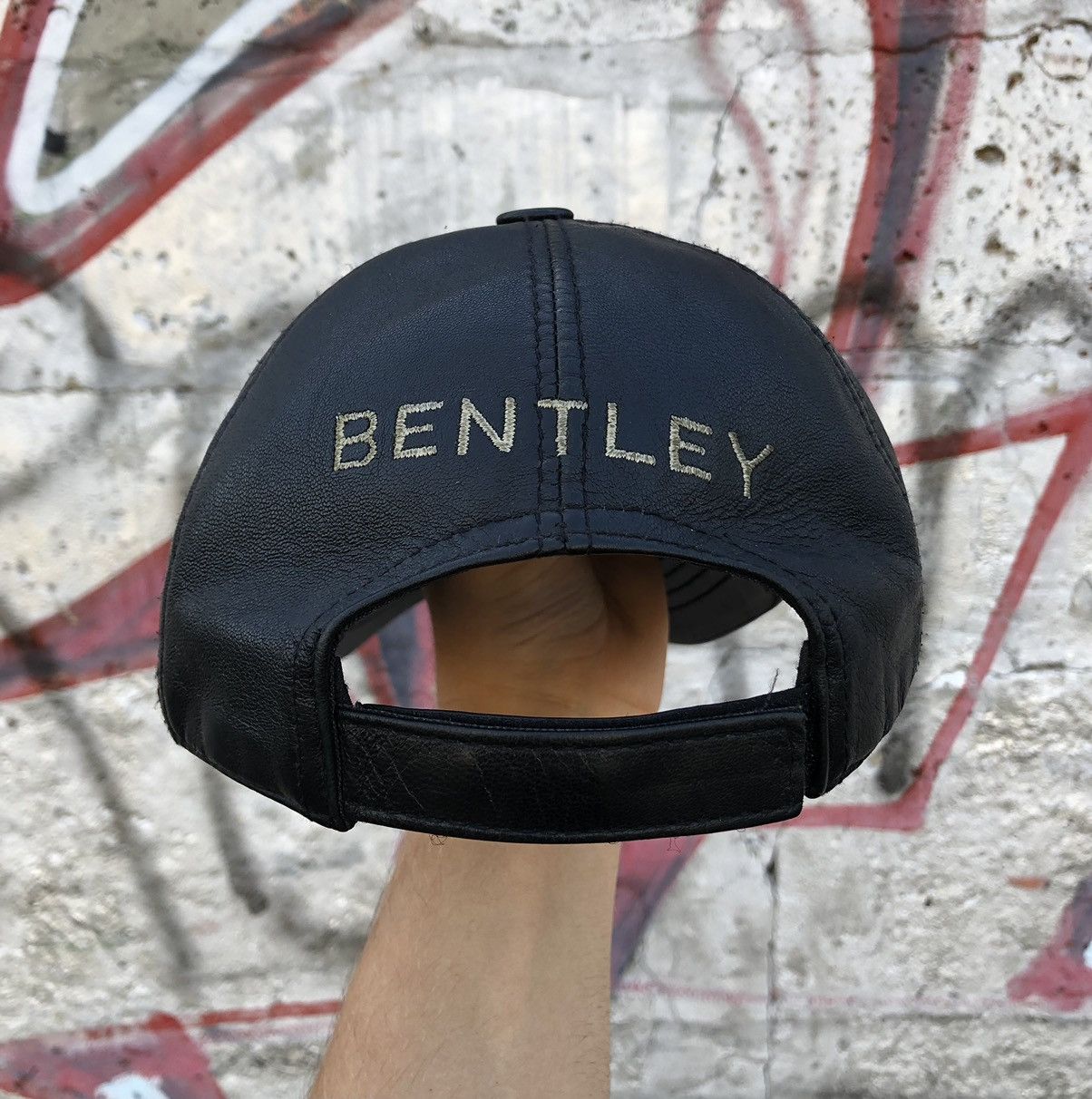Bentley × Vintage Vintage Bentley Racing Leather Cap Size ONE SIZE - 7 Thumbnail