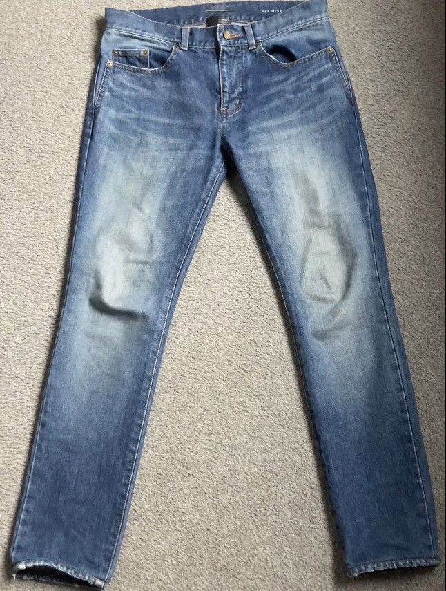 image of Hedi Slimane x Saint Laurent Paris Blue D02 2017 Jeans, Men's (Size 30)