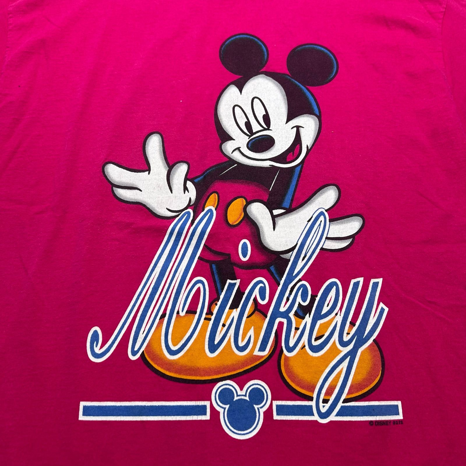 Mickey Unlimited Vintage 90s Disney Mickey Mouse T-shirt bright pink L Y2K Size US L / EU 52-54 / 3 - 3 Thumbnail