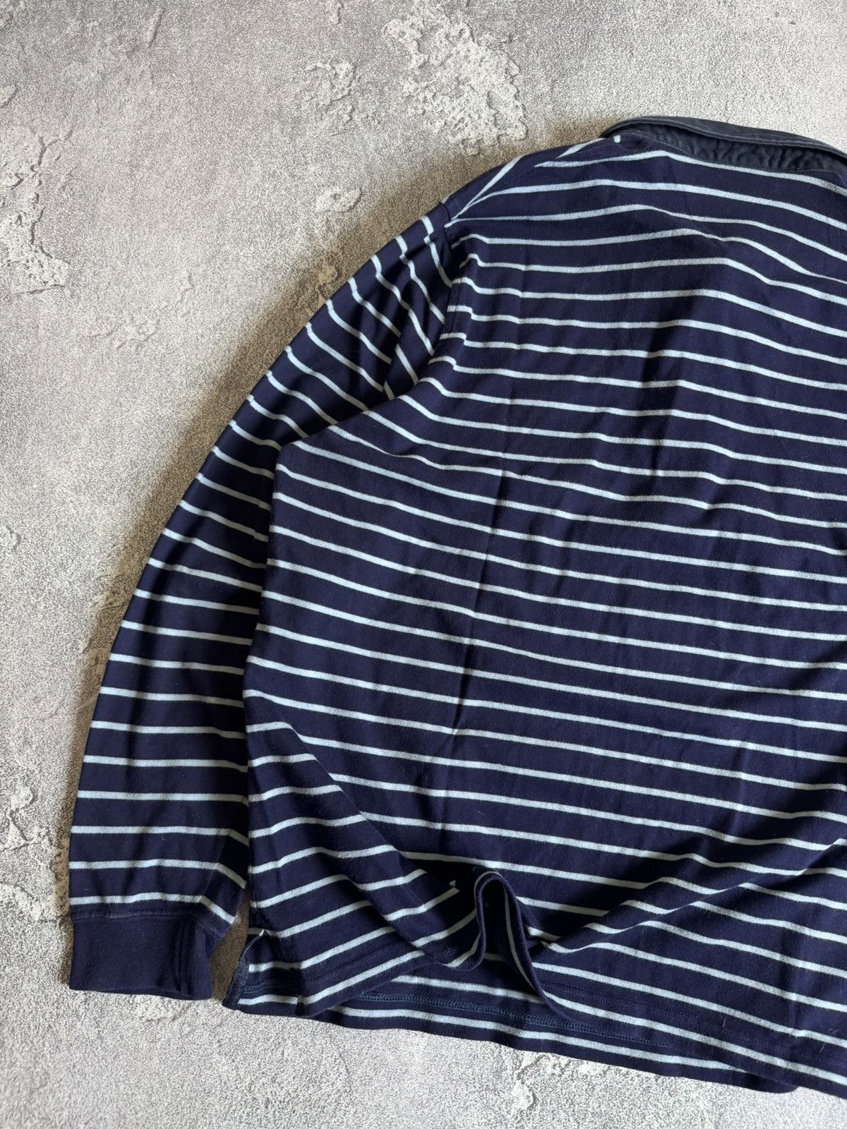 Lacoste × Vintage Lacoste XL striped rugby polo long sleeve sweatshirt jumper Size US XL / EU 56 / 4 - 14 Thumbnail