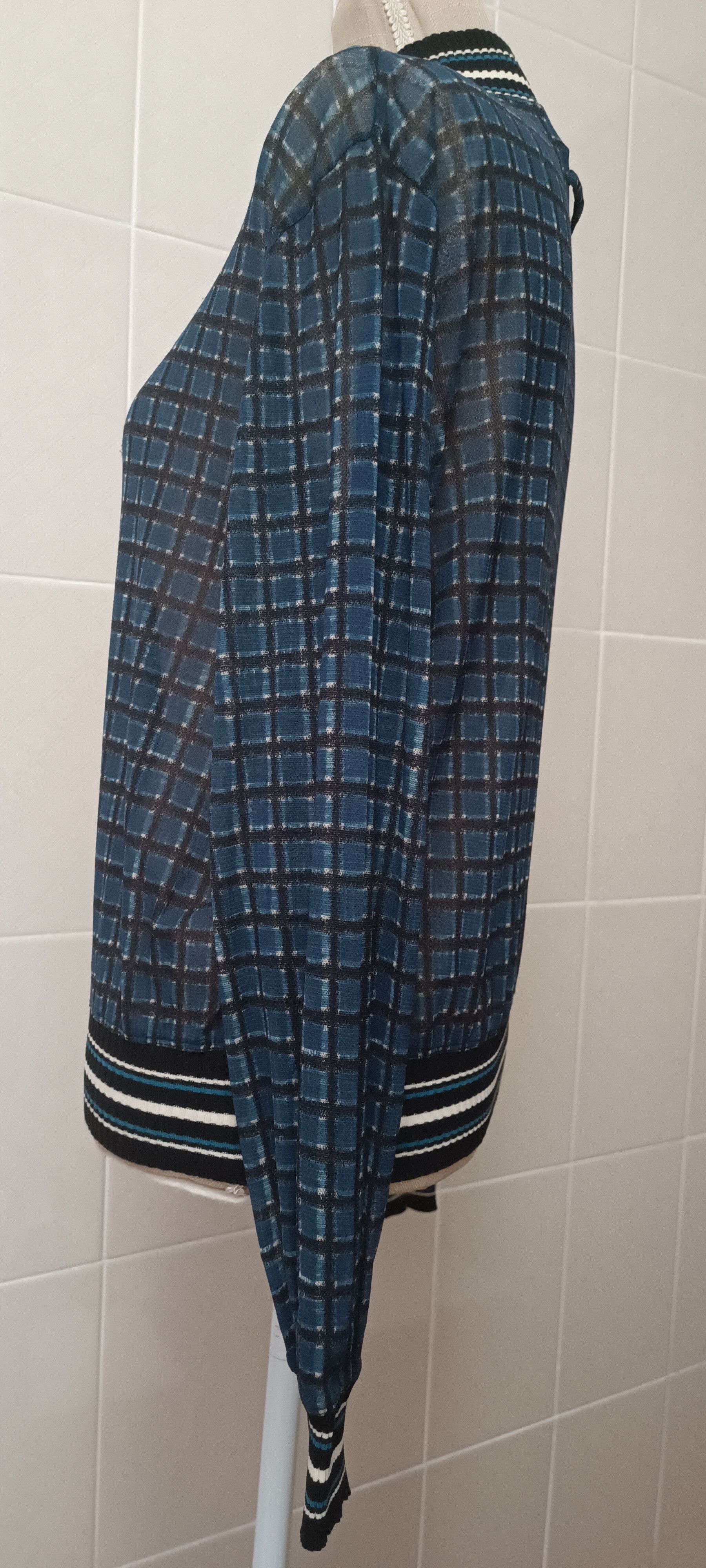 Jean Paul Gaultier SS1999 - Light jacket in nylon mesh with a checkered print Size US S / EU 44-46 / 1 - 7 Thumbnail