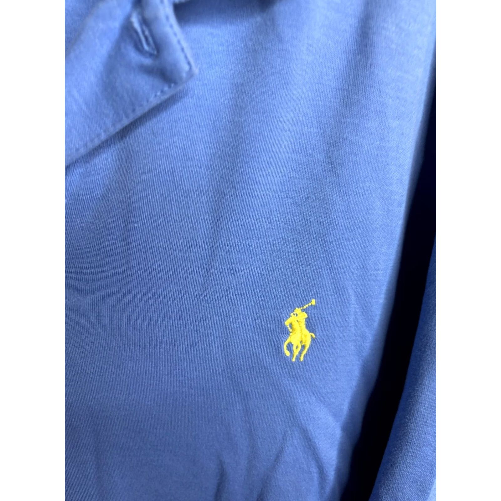 Polo Ralph Lauren Polo Ralph Lauren Polo Shirt Mens 2XL Blue Classic Fit Yellow Pony Casual Golf Size US XXL / EU 58 / 5 - 3 Thumbnail
