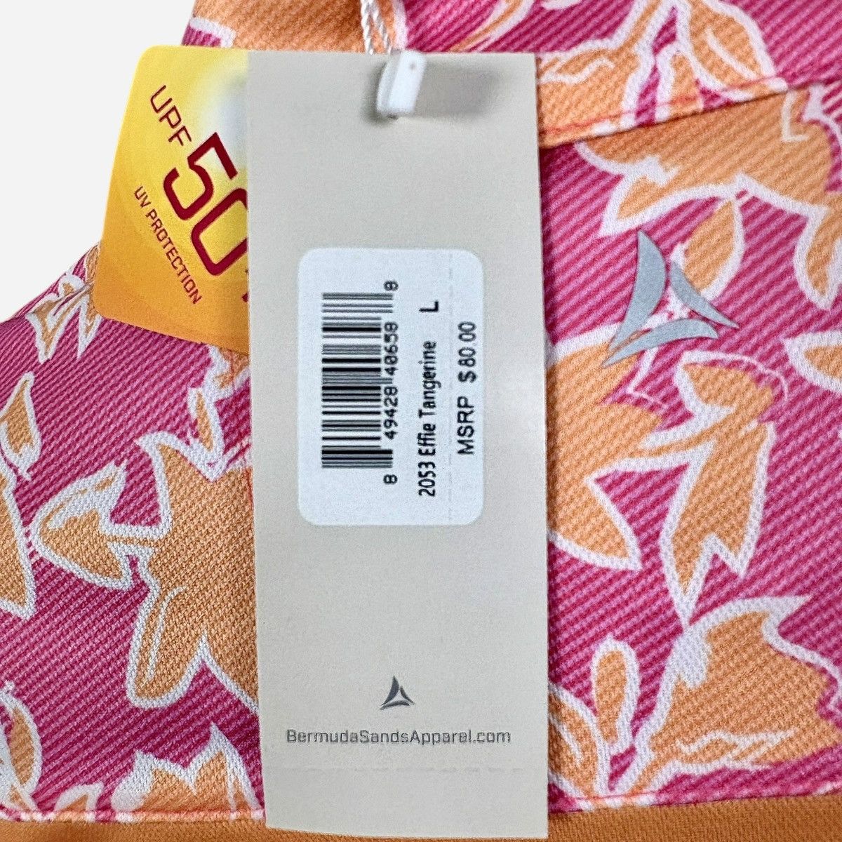 Other Bermuda Sands Women’s Orange Pink Polo Shirt Sz L Size L / US 10 / IT 46 - 13 Thumbnail