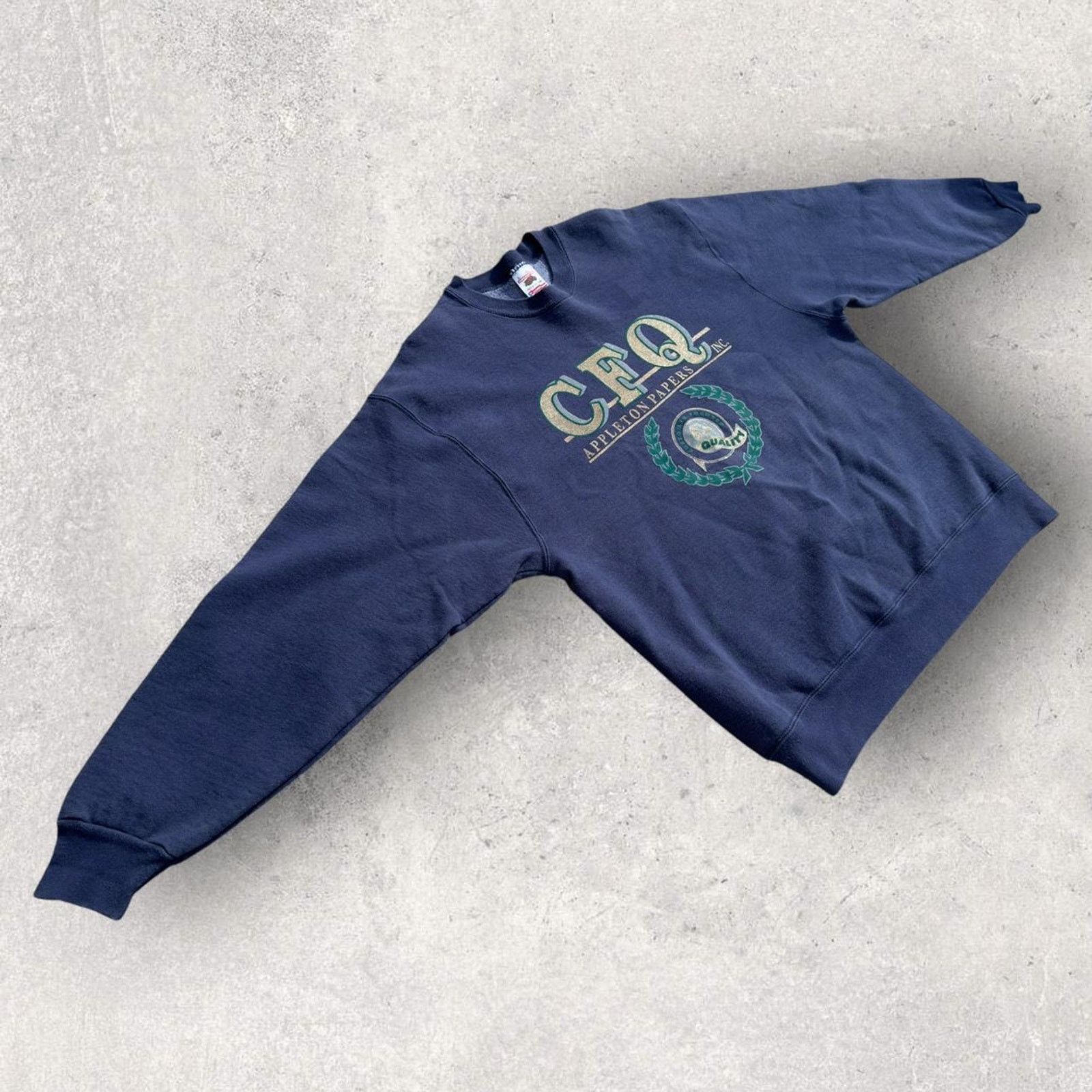 Fruit Of The Loom 90’s Made in the USA CFQ INC. Crewneck 🌟 Size US L / EU 52-54 / 3 - 5 Thumbnail