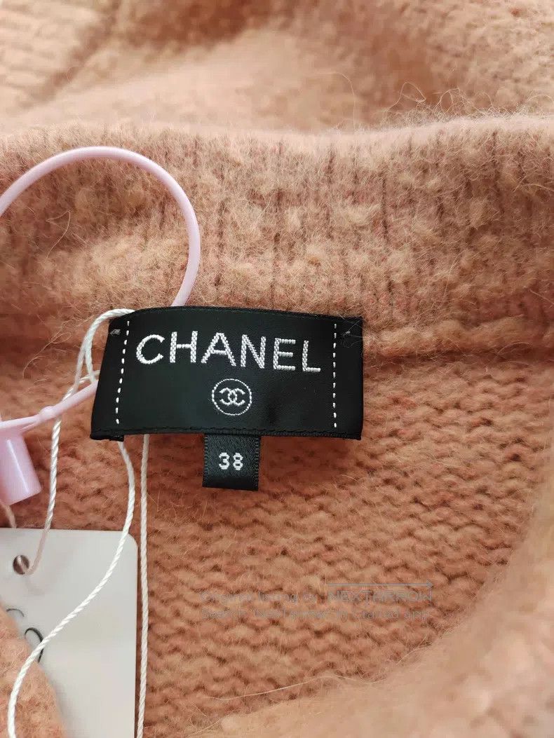 Chanel Chanel Orange-pink double C button sweater Size XS / US 0-2 / IT 36-38 - 3 Thumbnail