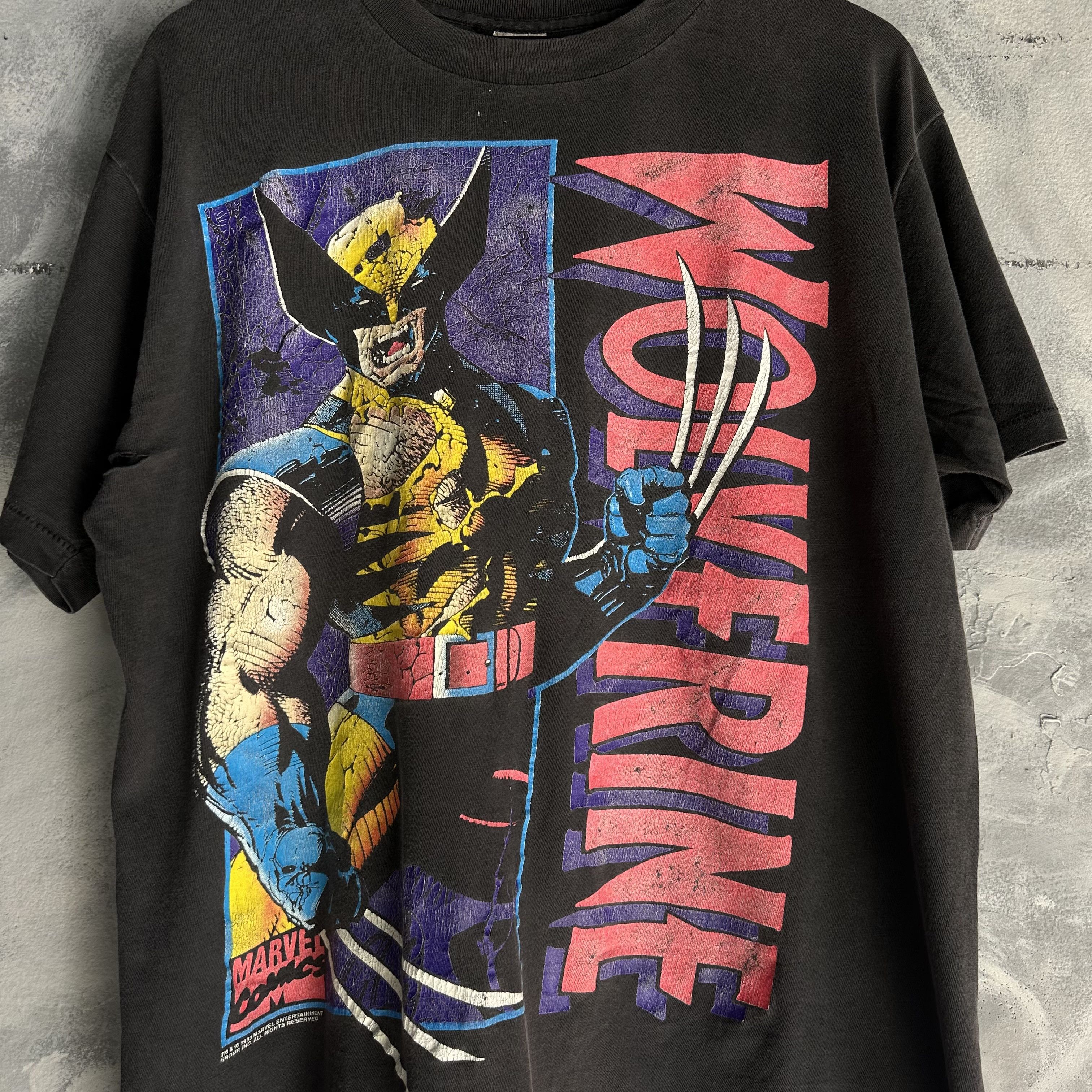 Other Vintage Super Rare 1993 Wolverine X-Men T-shirt XL Size US XL / EU 56 / 4 - 2 Thumbnail